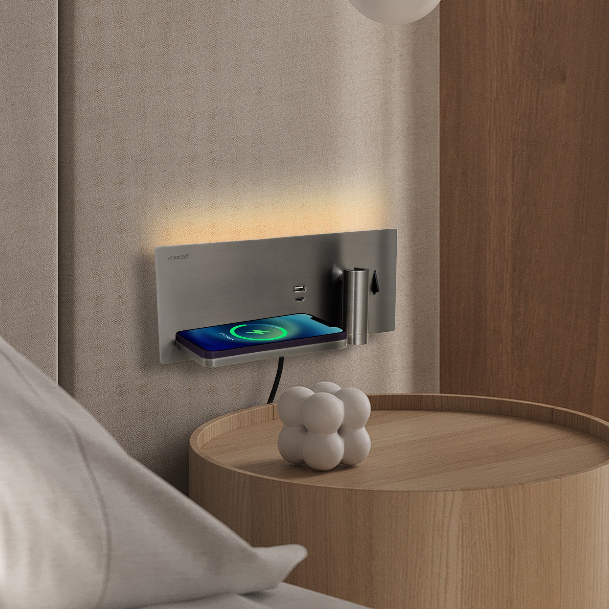 Kross Hotel Style Headboard/ Wall Reading Lamp Kross-WL(UA)-26 GB -  Wall Lamps - ebarza Furniture UAE | Shop Modern Furniture in Abu Dhabi & Dubai - مفروشات ايبازرا في الامارات | تسوق اثاث عصري وديكورات مميزة في دبي وابوظبي