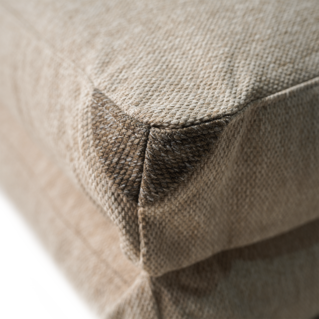 La-Concha brown and beige sunproof olefin bean bag by BEACON, showcasing a cozy, durable outdoor seating option.