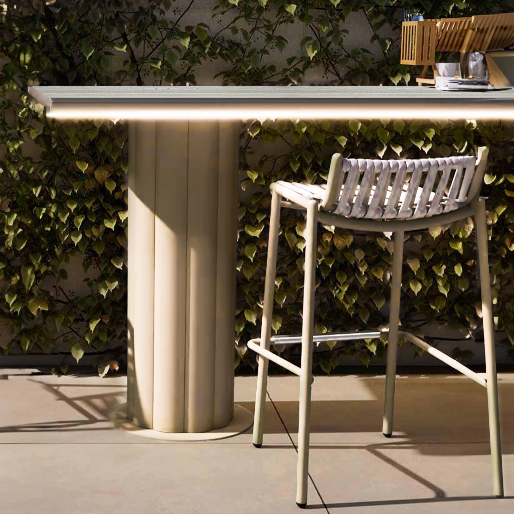 Lagoon Outdoor Cabinet with Ceramic Top - C004009 AKC004009 -  Outdoor Furniture Sets - ebarza Furniture UAE | Shop Modern Furniture in Abu Dhabi & Dubai - مفروشات ايبازرا في الامارات | تسوق اثاث عصري وديكورات مميزة في دبي وابوظبي