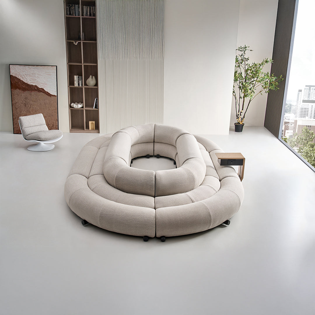 Laisi 2-seater sofa module with 2/3 back on the right side, BEACON SF238, modern living room furniture piece.