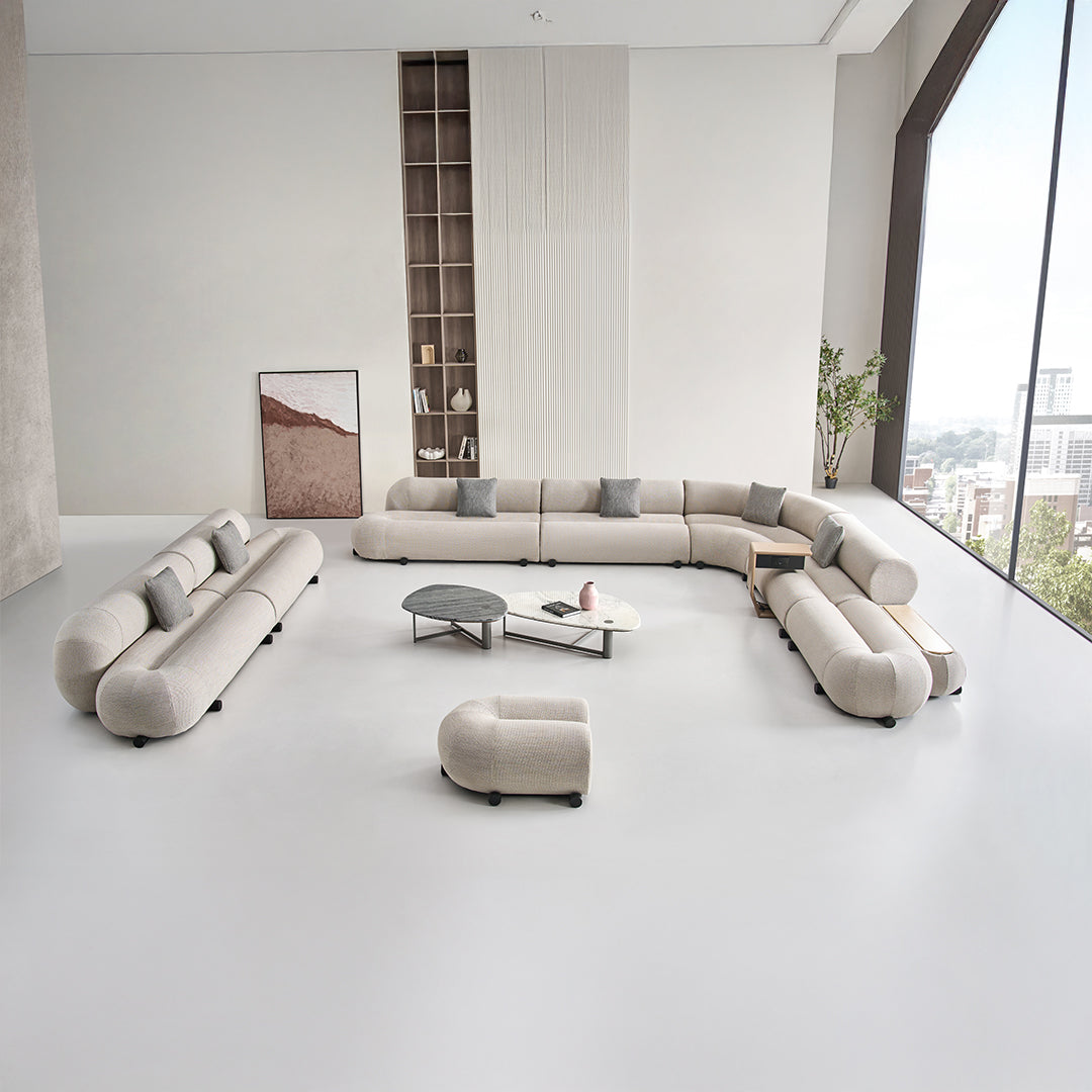 BEACON Laisi 2-Seater Sofa Module with 2/3 Back on right side, modern living room furniture, SF238 model.
