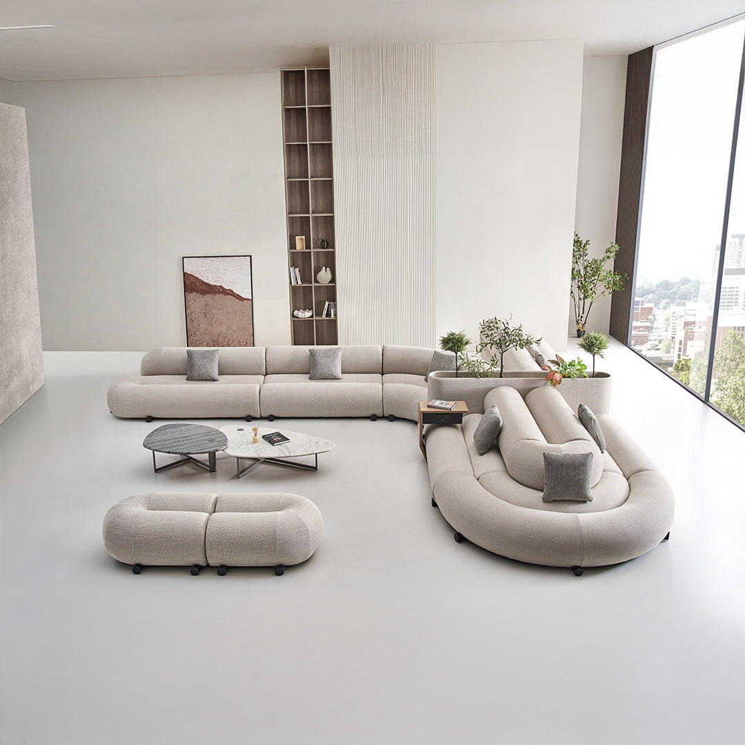 Laisi 2-Seater Module With 2/3 Full Back - SF238-B -  Sofas - ebarza Furniture UAE | Shop Modern Furniture in Abu Dhabi & Dubai - مفروشات ايبازرا في الامارات | تسوق اثاث عصري وديكورات مميزة في دبي وابوظبي