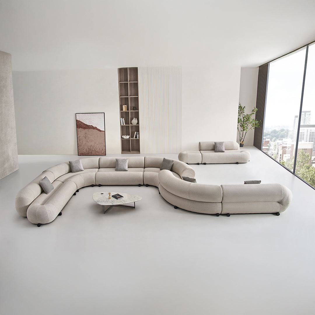 Laisi 90 Degree Corner Module With Short Back - SF238-D -  Sofas - ebarza Furniture UAE | Shop Modern Furniture in Abu Dhabi & Dubai - مفروشات ايبازرا في الامارات | تسوق اثاث عصري وديكورات مميزة في دبي وابوظبي