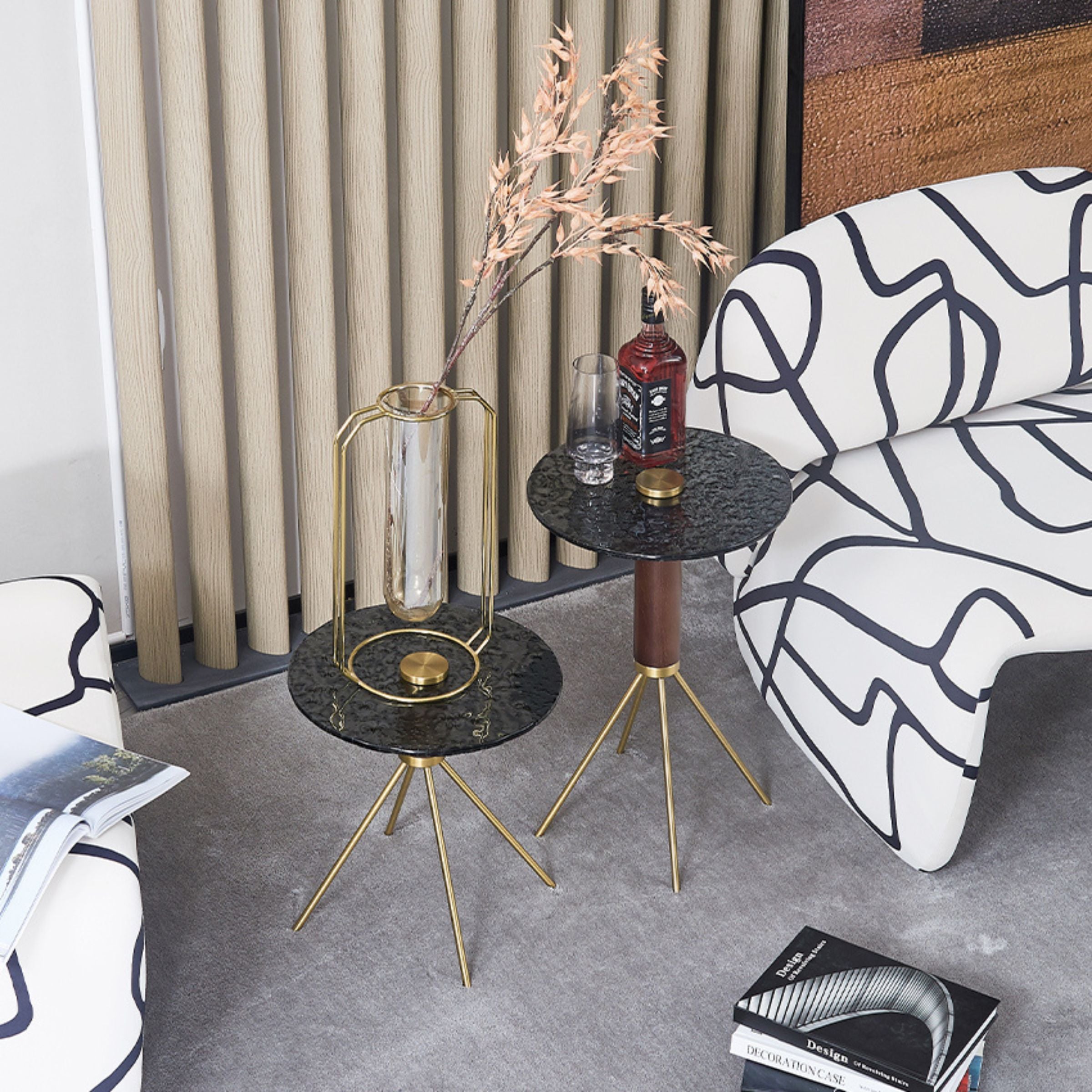 Lama Side Table 38 cm MLL-D62 -  Side Tables - ebarza Furniture UAE | Shop Modern Furniture in Abu Dhabi & Dubai - مفروشات ايبازرا في الامارات | تسوق اثاث عصري وديكورات مميزة في دبي وابوظبي