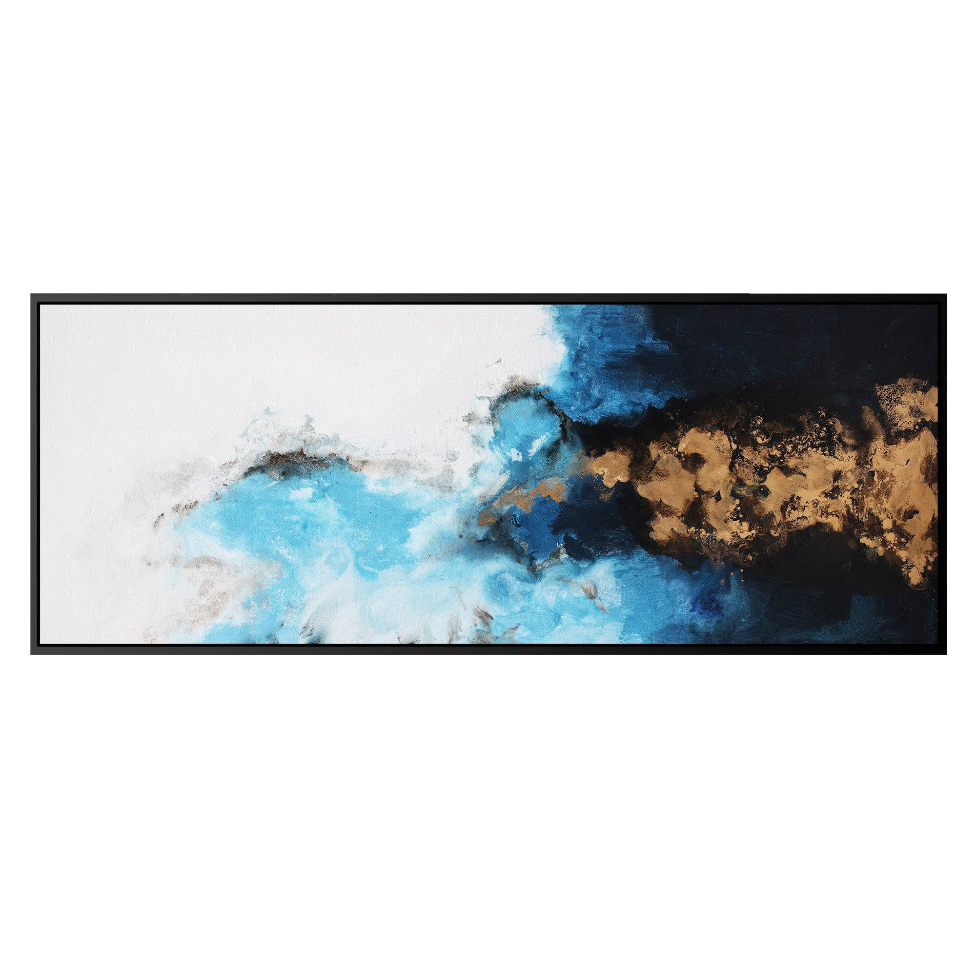 Landscape Hand Painted Art Painting With Frame 200X80 Cm Soap054 -  Paintings | 200x80 لوحة فنية مرسومة باليد بإطار سم - ebarza Furniture UAE | Shop Modern Furniture in Abu Dhabi & Dubai - مفروشات ايبازرا في الامارات | تسوق اثاث عصري وديكورات مميزة في دبي وابوظبي