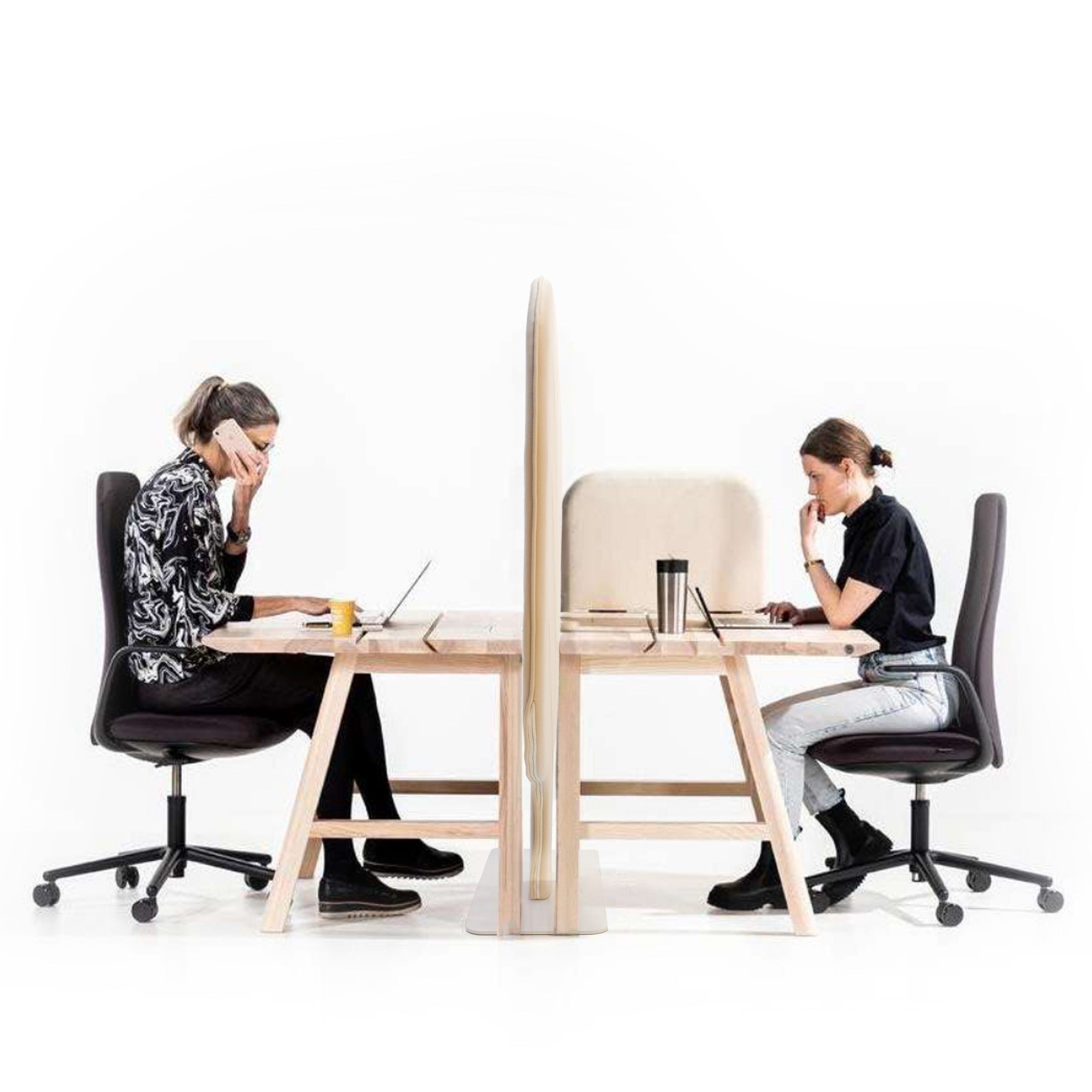 Leaf Medium Screen Barrier  y61581-S/78-Beige -  Office Barriers - ebarza Furniture UAE | Shop Modern Furniture in Abu Dhabi & Dubai - مفروشات ايبازرا في الامارات | تسوق اثاث عصري وديكورات مميزة في دبي وابوظبي