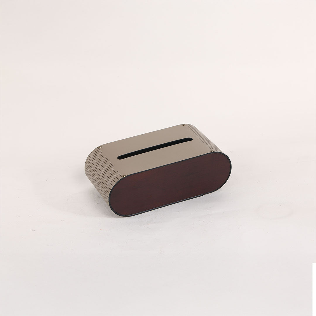 Leather tissue holder from BEACON, KF4004C, stylish tissue box cover with a sleek leather finish.