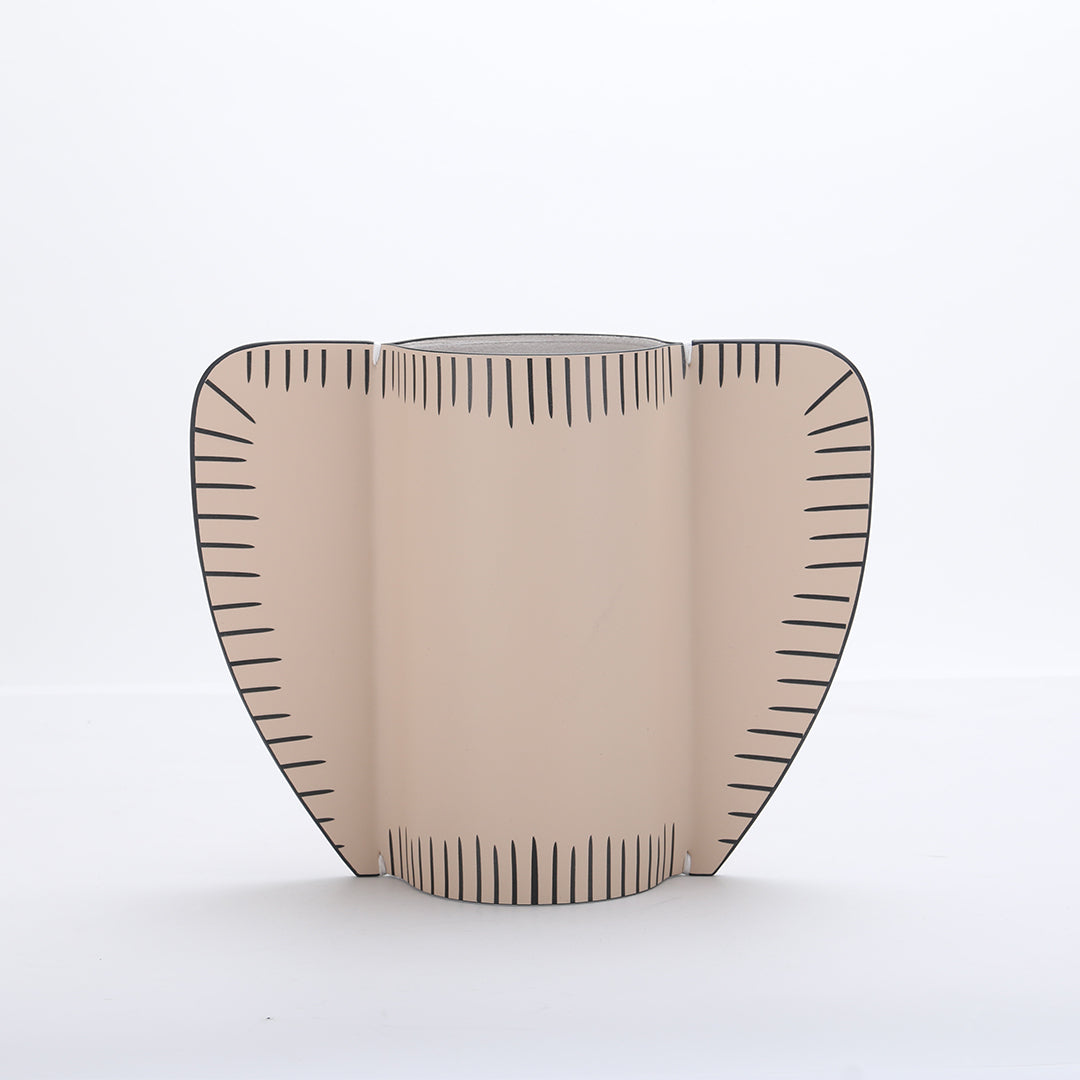 Leather Vase-Dry & Fresh by BEACON, stylish vase with leather texture, designed for dry or fresh flowers, SKU KB3007CS.