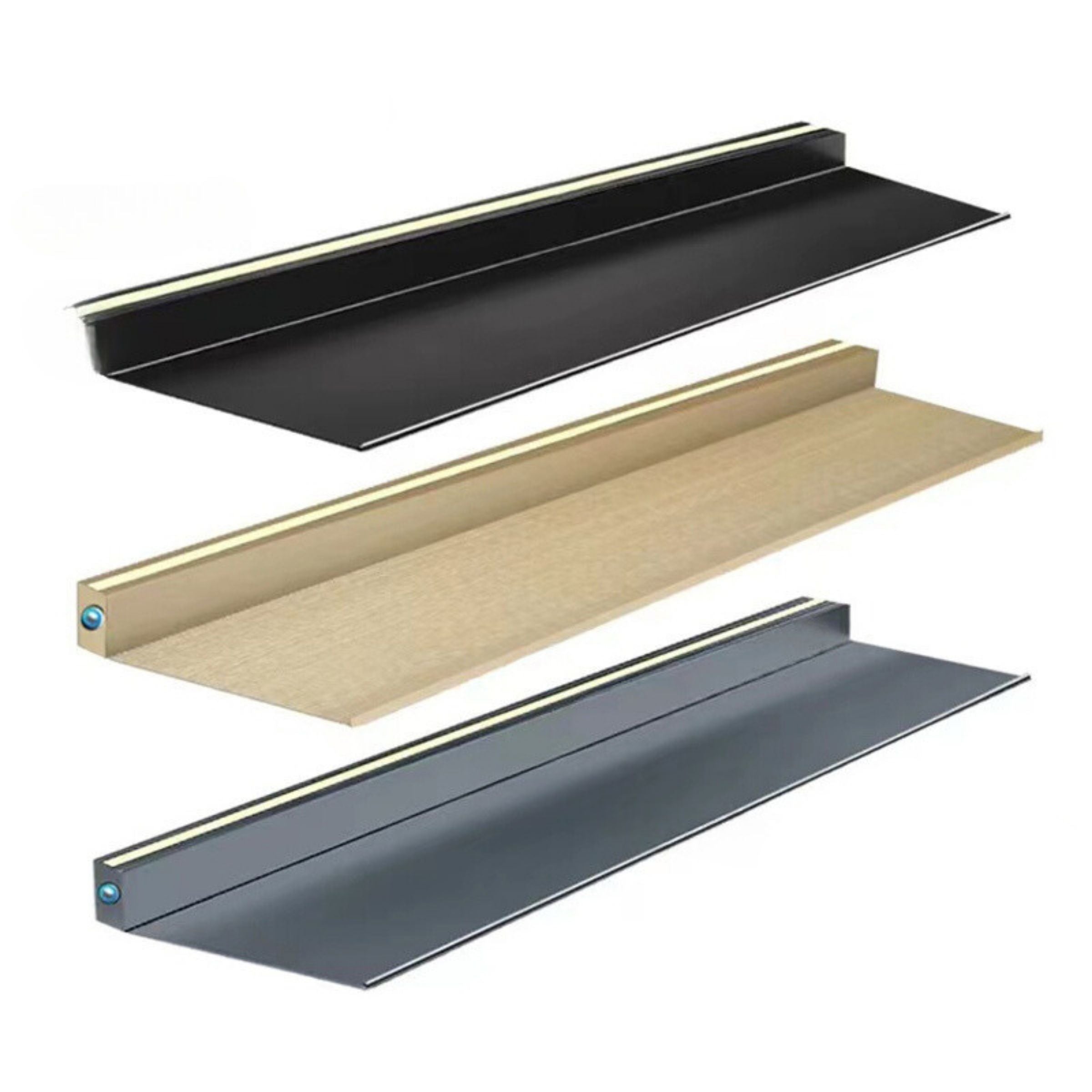 LED Aluminum Panel Light CH4-LT048-1.5m-Matt Black-With Plug-4000k -  Wall Lamps - ebarza Furniture UAE | Shop Modern Furniture in Abu Dhabi & Dubai - مفروشات ايبازرا في الامارات | تسوق اثاث عصري وديكورات مميزة في دبي وابوظبي