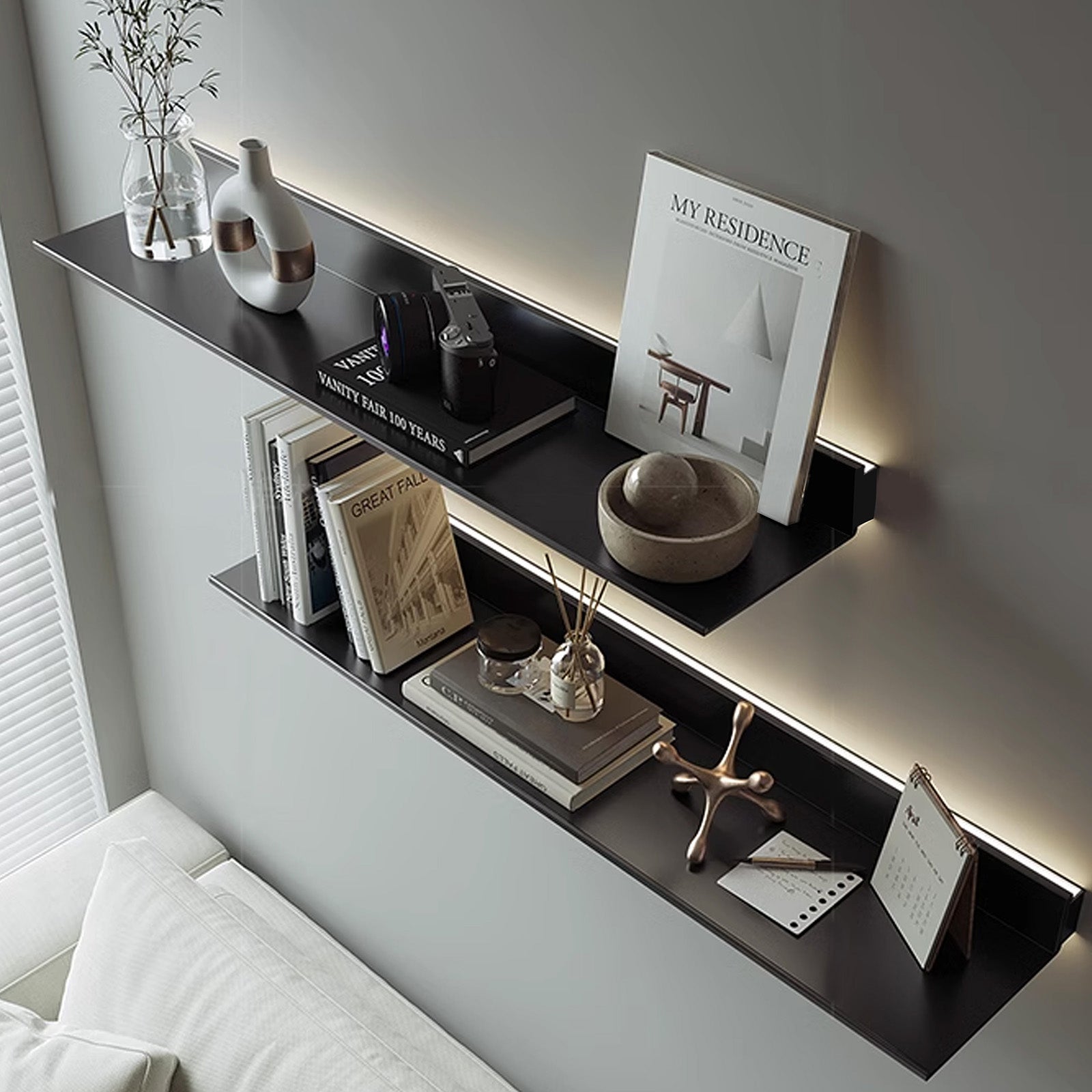 LED Aluminum Panel Light CH4-LT048-1.5m-Matt Black-With Plug-4000k -  Wall Lamps - ebarza Furniture UAE | Shop Modern Furniture in Abu Dhabi & Dubai - مفروشات ايبازرا في الامارات | تسوق اثاث عصري وديكورات مميزة في دبي وابوظبي