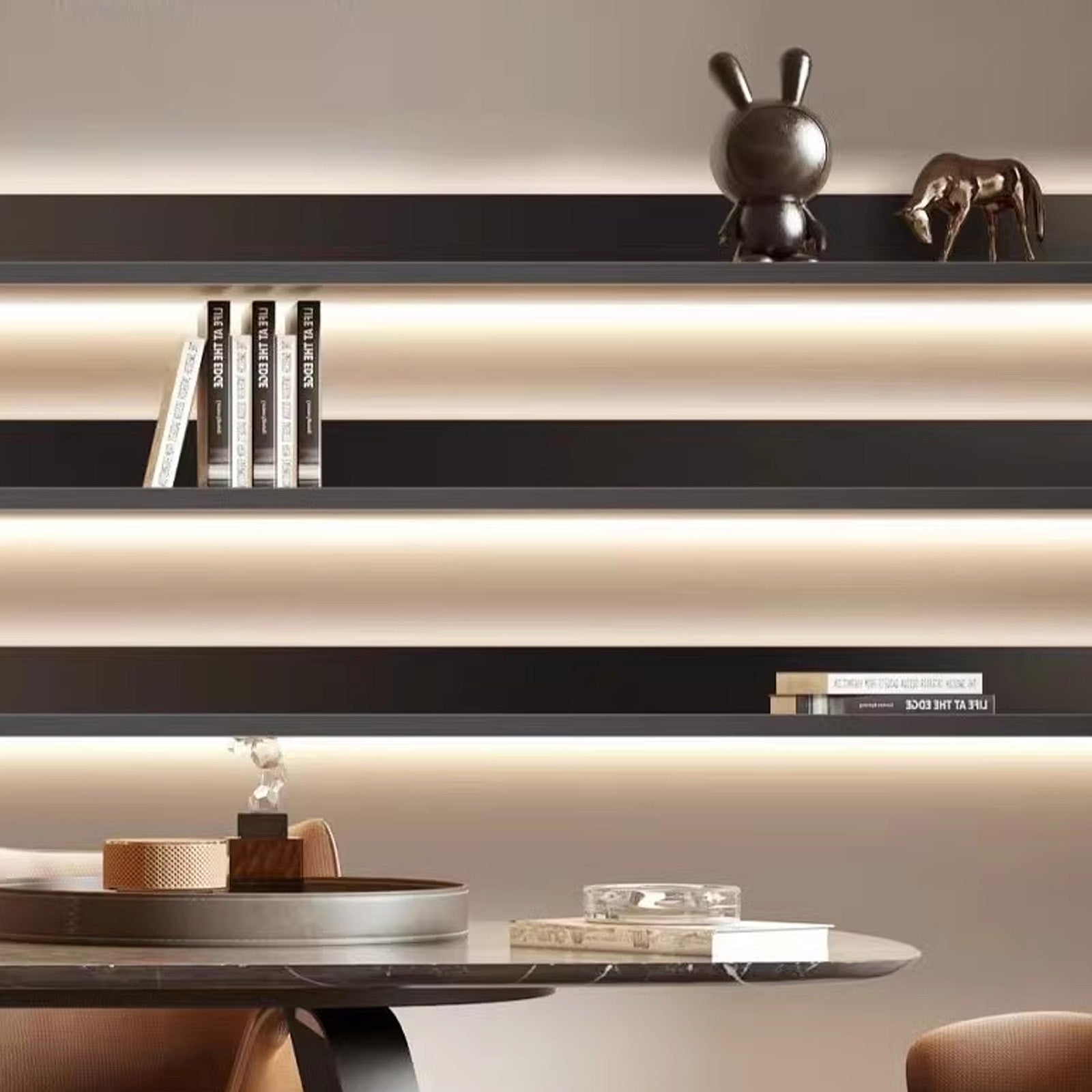 LED Aluminum Panel Light CH4-LT048-1.5m-Matt Black-With Plug-4000k -  Wall Lamps - ebarza Furniture UAE | Shop Modern Furniture in Abu Dhabi & Dubai - مفروشات ايبازرا في الامارات | تسوق اثاث عصري وديكورات مميزة في دبي وابوظبي