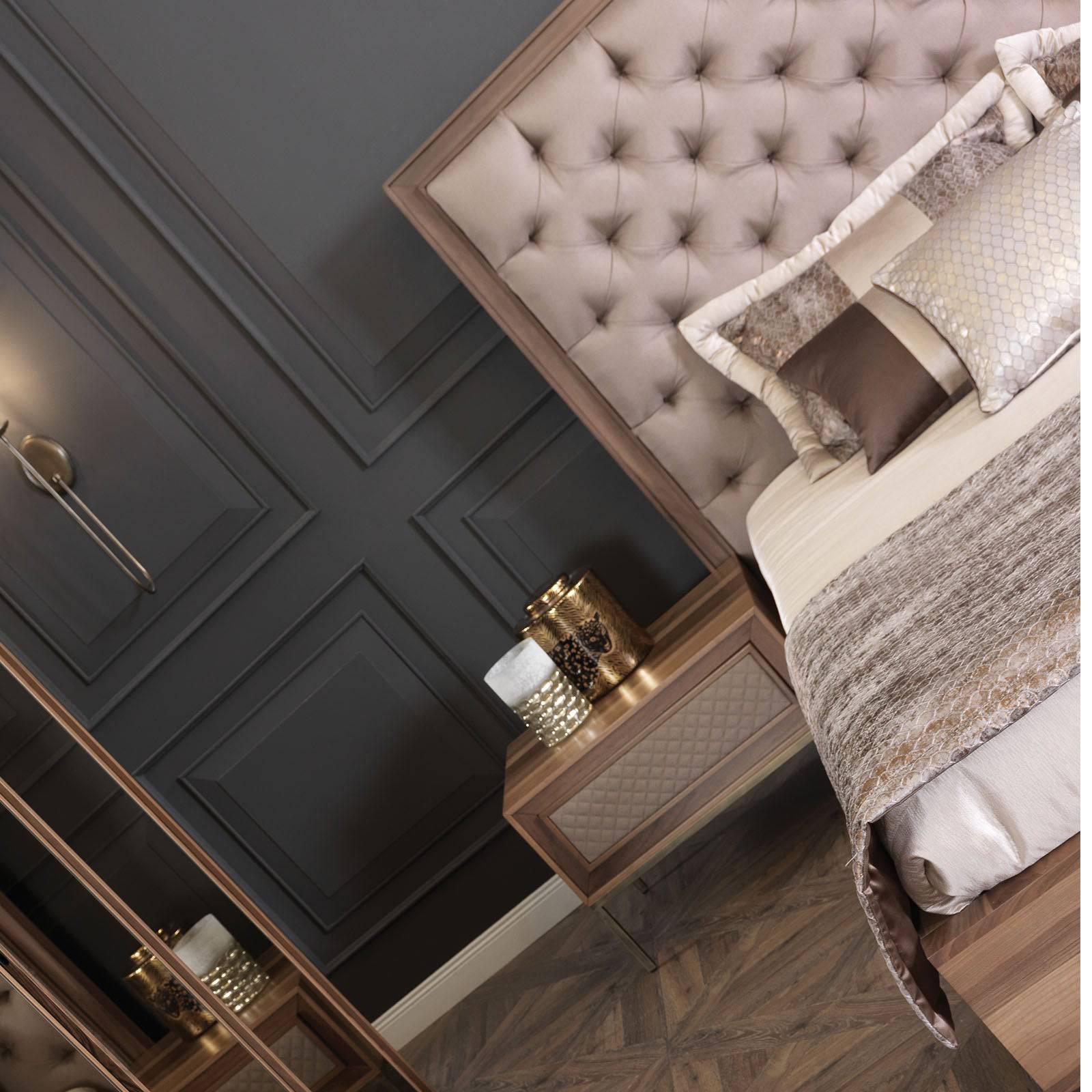 YOL LIVING Lema Dresser with Mirror, modern wood dresser and matching mirror for bedroom storage and decor.