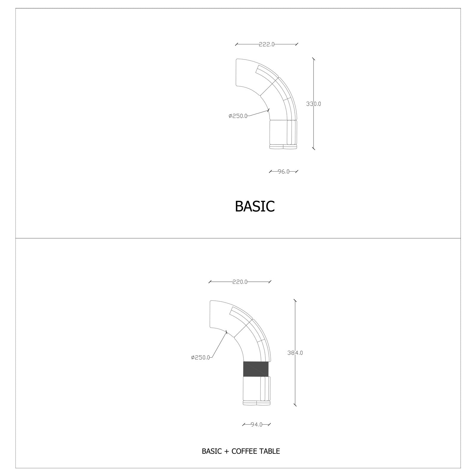Lemans Curve Sofa Lemans005-S -  Sofas - ebarza Furniture UAE | Shop Modern Furniture in Abu Dhabi & Dubai - مفروشات ايبازرا في الامارات | تسوق اثاث عصري وديكورات مميزة في دبي وابوظبي