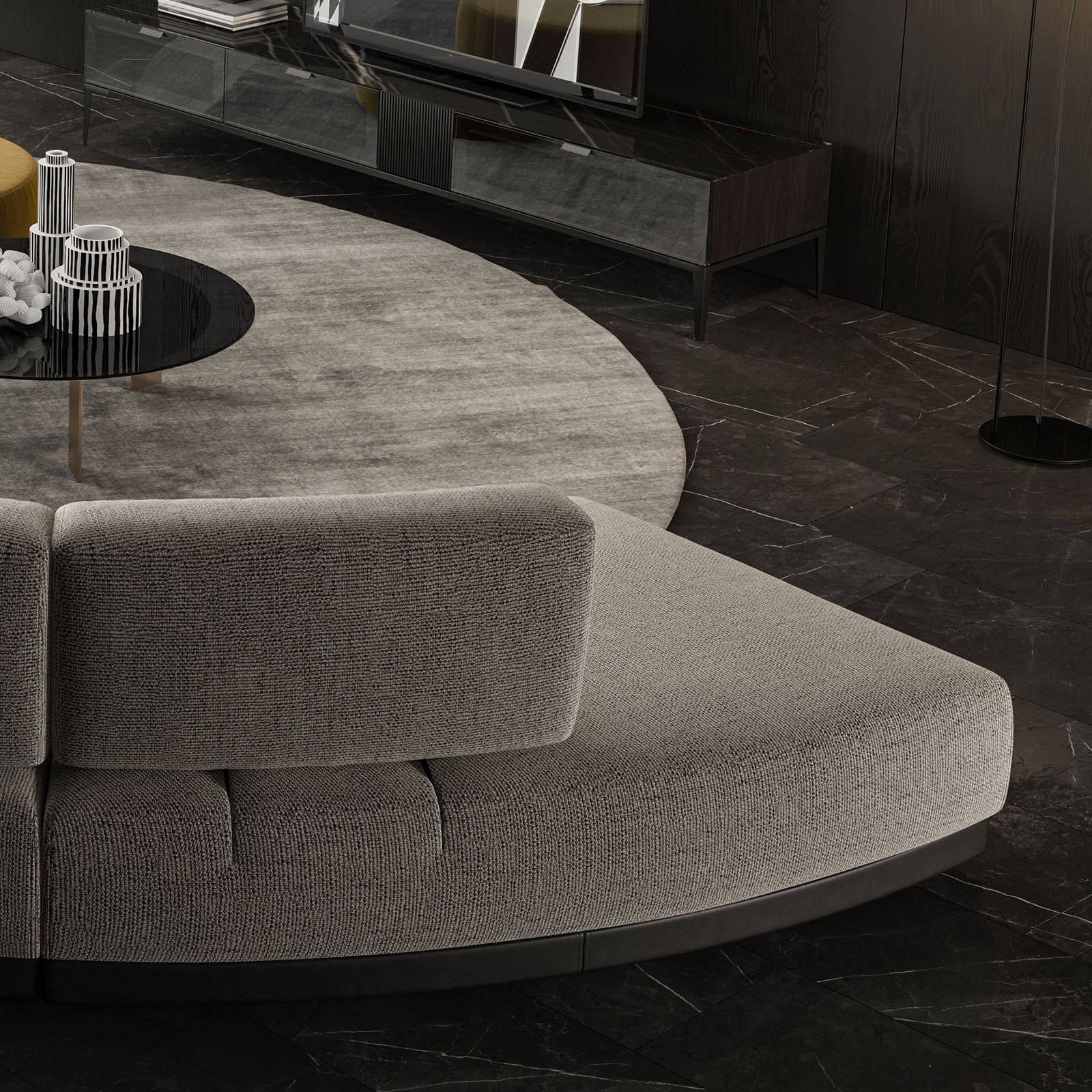 Lemans Double  Curved Module  Lemans-Double-Beige -  Sofas | قطعة واحدة من اريكة ليمانس - ebarza Furniture UAE | Shop Modern Furniture in Abu Dhabi & Dubai - مفروشات ايبازرا في الامارات | تسوق اثاث عصري وديكورات مميزة في دبي وابوظبي