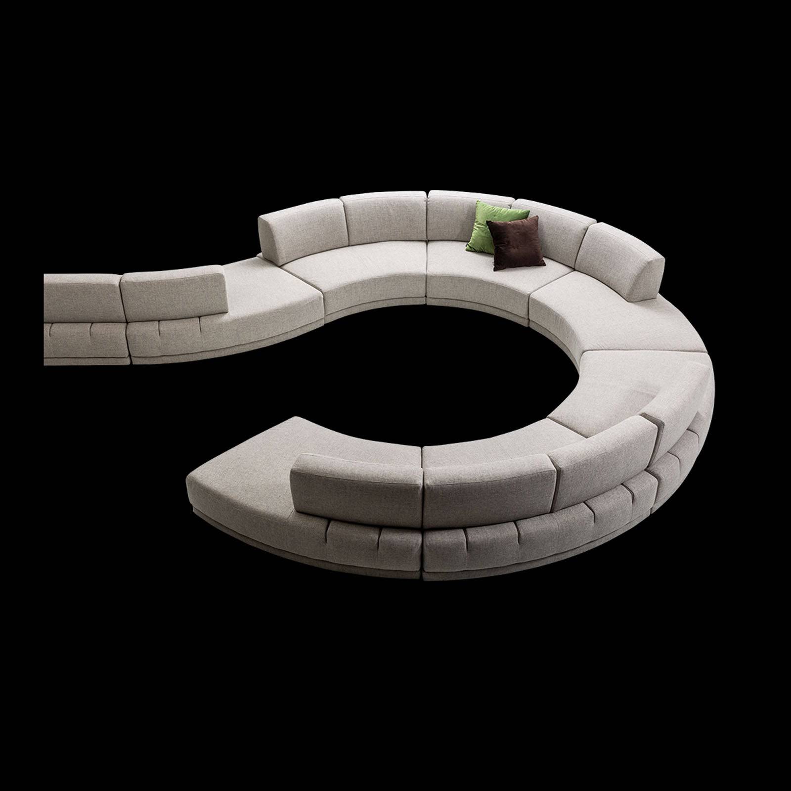 Lemans Double  Curved Module  Lemans-Double-Beige -  Sofas | قطعة واحدة من اريكة ليمانس - ebarza Furniture UAE | Shop Modern Furniture in Abu Dhabi & Dubai - مفروشات ايبازرا في الامارات | تسوق اثاث عصري وديكورات مميزة في دبي وابوظبي