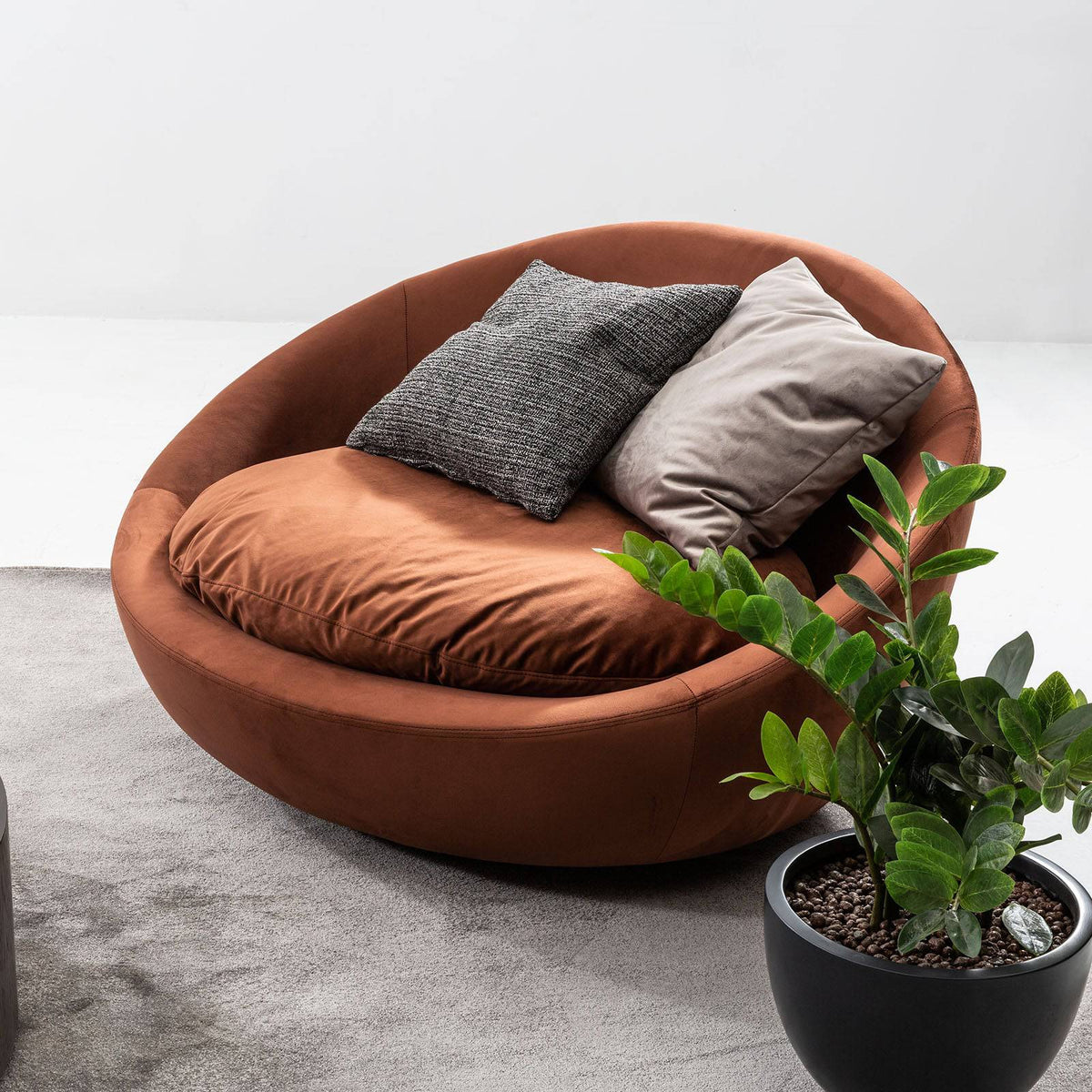 Lemans Double  Curved Module  Lemans-Double-Grey -  Sofas - ebarza Furniture UAE | Shop Modern Furniture in Abu Dhabi & Dubai - مفروشات ايبازرا في الامارات | تسوق اثاث عصري وديكورات مميزة في دبي وابوظبي