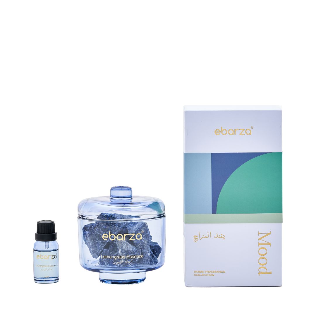 Lemongrass and fresh mood fragrance oil in a 15ml bottle with dropper, designed for stick diffusers by M&SENSE.