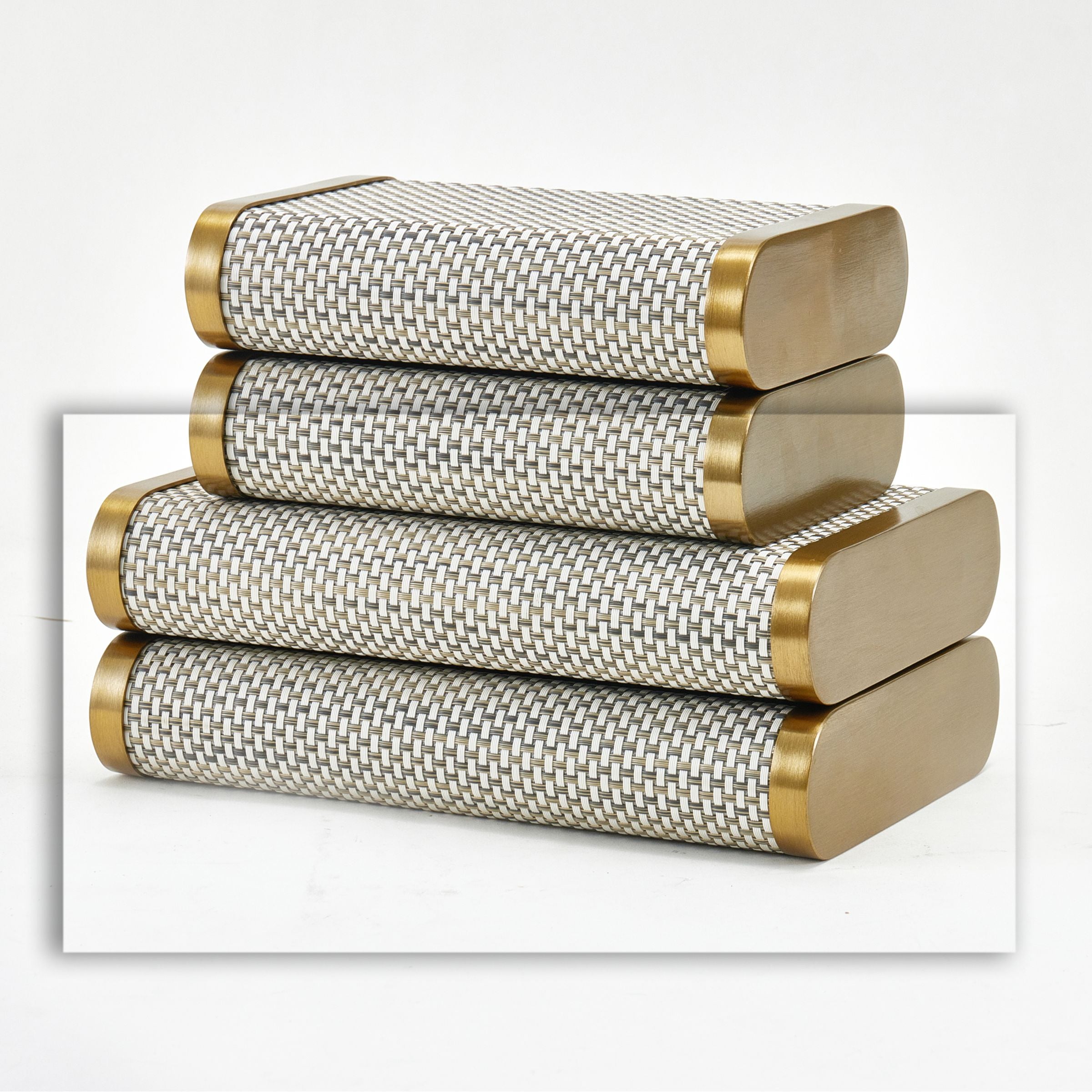 LIGHT BEIGE STORAGE BOX- L DH201215AL -  Decorative Boxes - ebarza Furniture UAE | Shop Modern Furniture in Abu Dhabi & Dubai - مفروشات ايبازرا في الامارات | تسوق اثاث عصري وديكورات مميزة في دبي وابوظبي