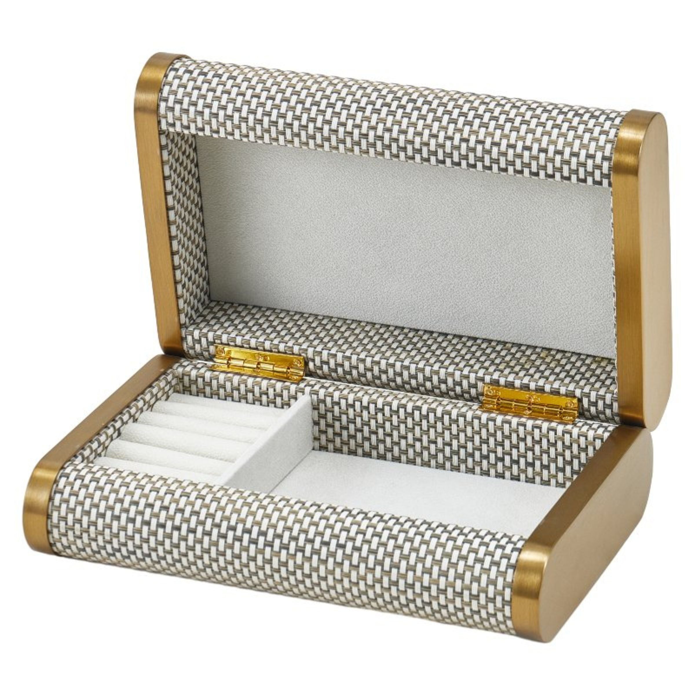 LIGHT BEIGE STORAGE BOX- L DH201215AL -  Decorative Boxes - ebarza Furniture UAE | Shop Modern Furniture in Abu Dhabi & Dubai - مفروشات ايبازرا في الامارات | تسوق اثاث عصري وديكورات مميزة في دبي وابوظبي