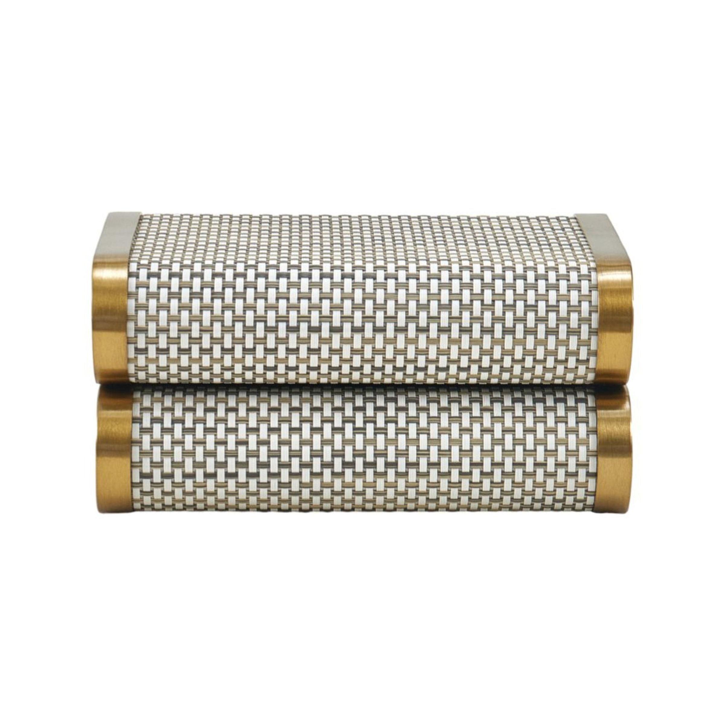 LIGHT BEIGE STORAGE BOX- S DH201215AS -  Decorative Boxes - ebarza Furniture UAE | Shop Modern Furniture in Abu Dhabi & Dubai - مفروشات ايبازرا في الامارات | تسوق اثاث عصري وديكورات مميزة في دبي وابوظبي