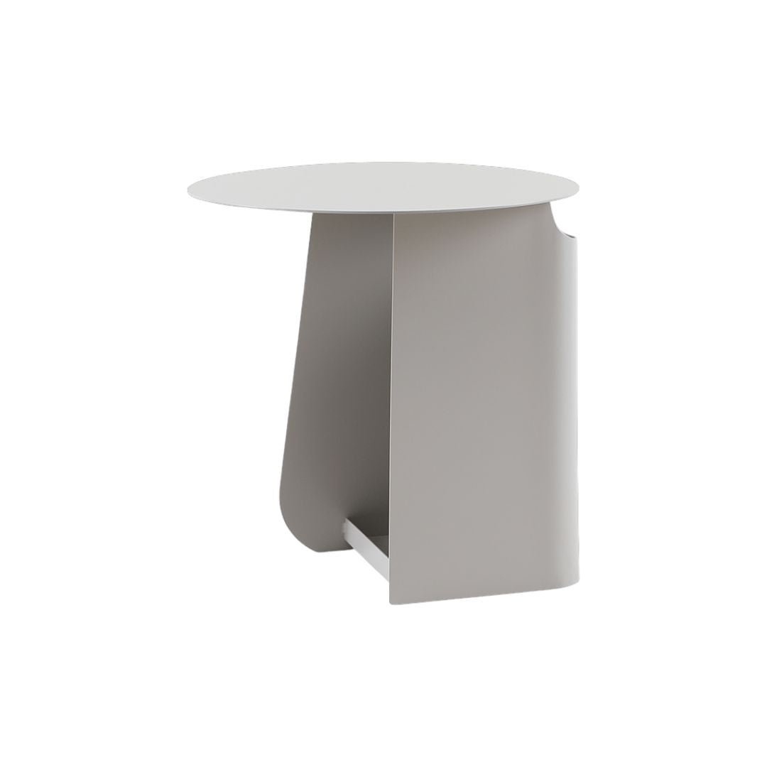 Light brown RUDI GT-551 side table with a sleek design, featuring a smooth surface and sturdy legs.