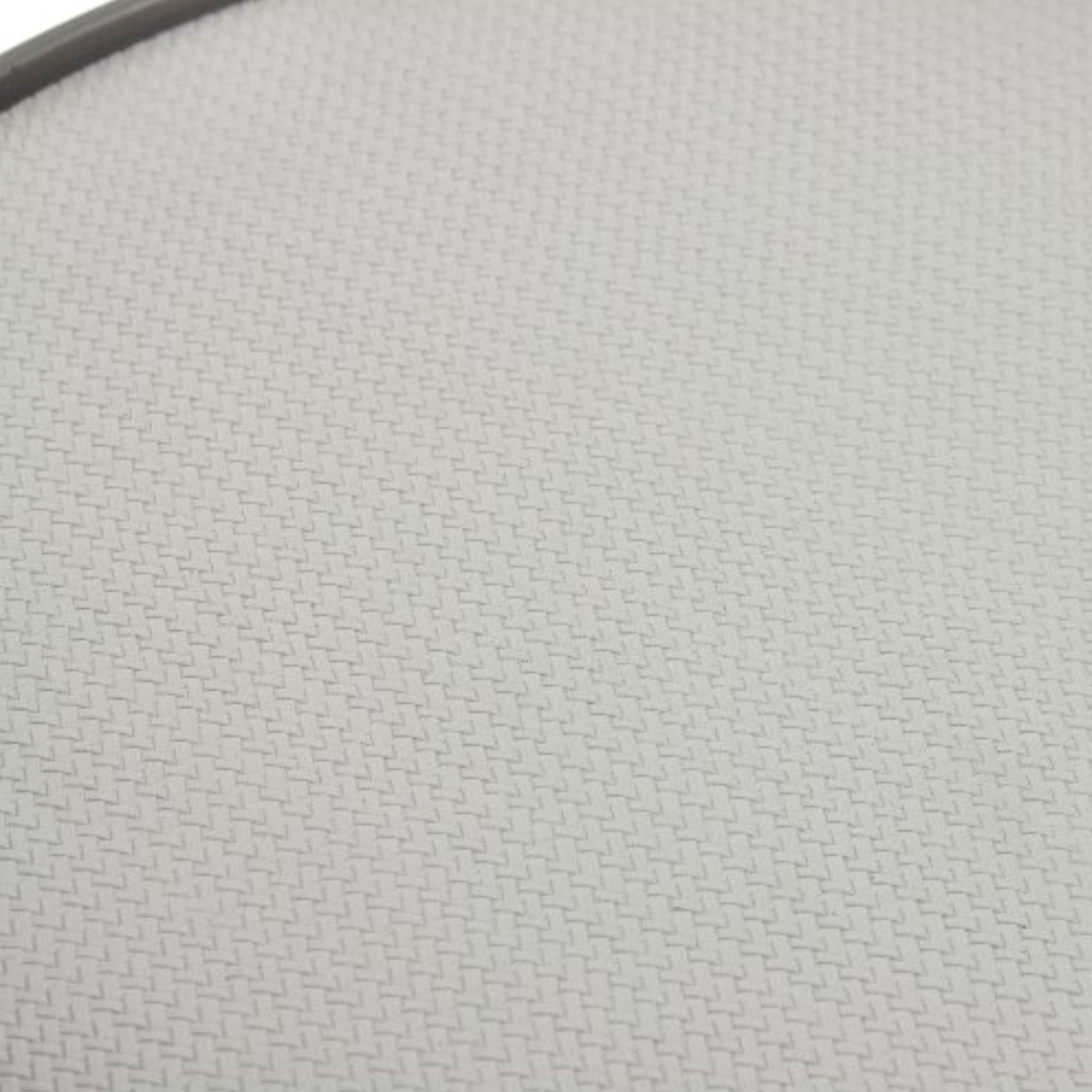 Light grey brushed metal round leather tray by Beacon, perfect for serving or decorative display.