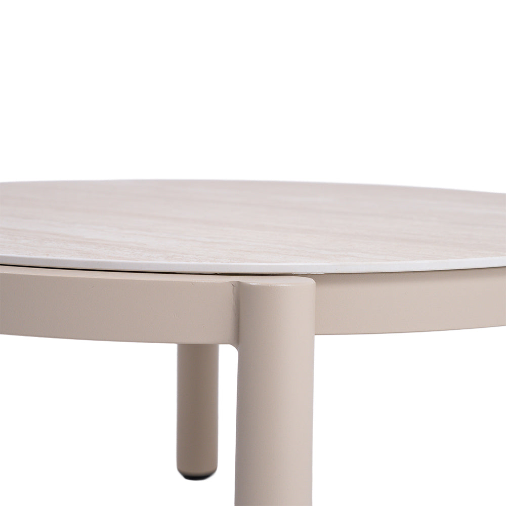 Beacon Lille outdoor coffee table with ceramic top, rectangular design, perfect for patio or garden seating areas.
