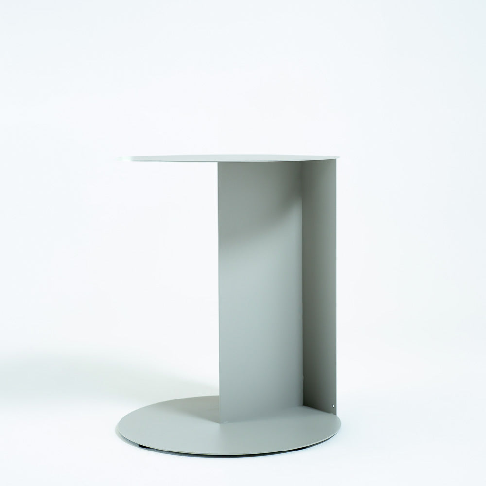 Lime White RUDI GT-567 side table with a sleek modern design, featuring a smooth lime-white finish and minimalist style.