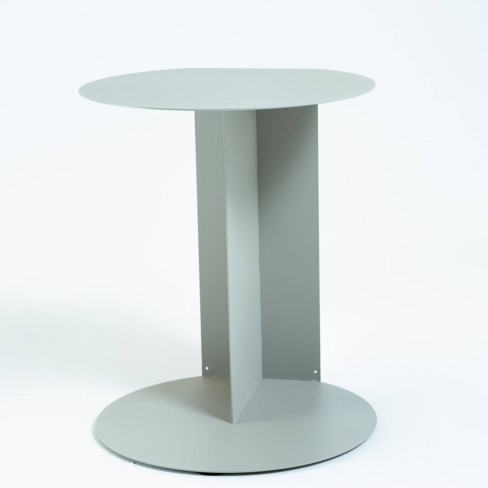 Lime white RUDI GT-567 side table with a sleek modern design, featuring a smooth surface and sturdy legs.