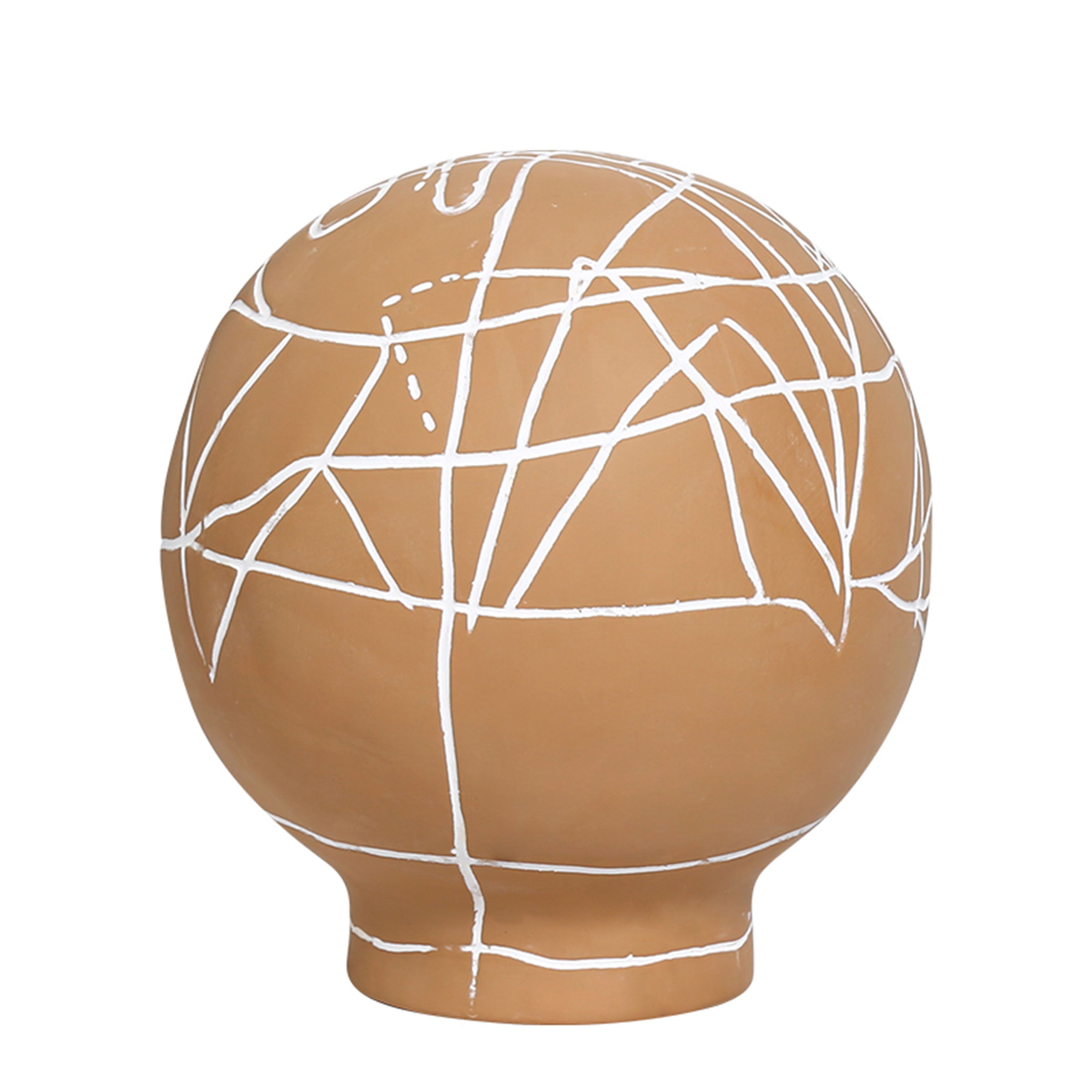 Beacon Line Ball Ornament FD-D23012, a decorative home decor figurine with a spherical design and intricate details.