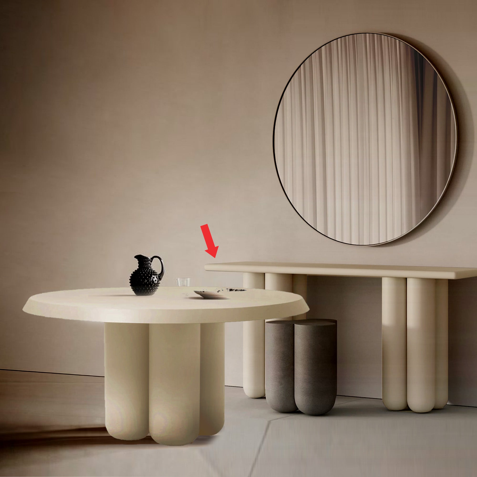 Line & Luxe Console Table MLL-CUS23 -  Consoles - ebarza Furniture UAE | Shop Modern Furniture in Abu Dhabi & Dubai - مفروشات ايبازرا في الامارات | تسوق اثاث عصري وديكورات مميزة في دبي وابوظبي