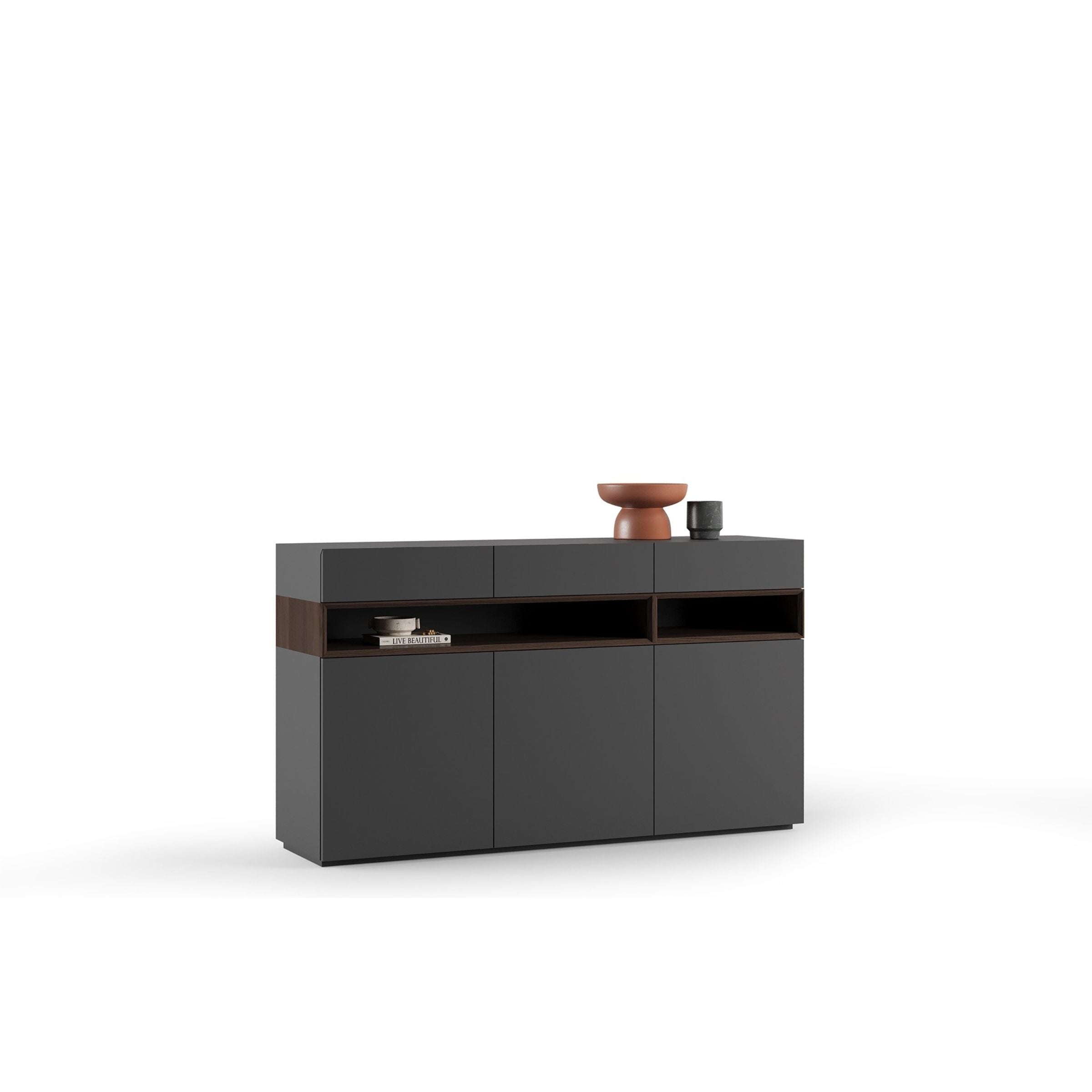 Lipa Sideboard/ Console 3+1 Door YOLPA-SB -  Cabinets - ebarza Furniture UAE | Shop Modern Furniture in Abu Dhabi & Dubai - مفروشات ايبازرا في الامارات | تسوق اثاث عصري وديكورات مميزة في دبي وابوظبي