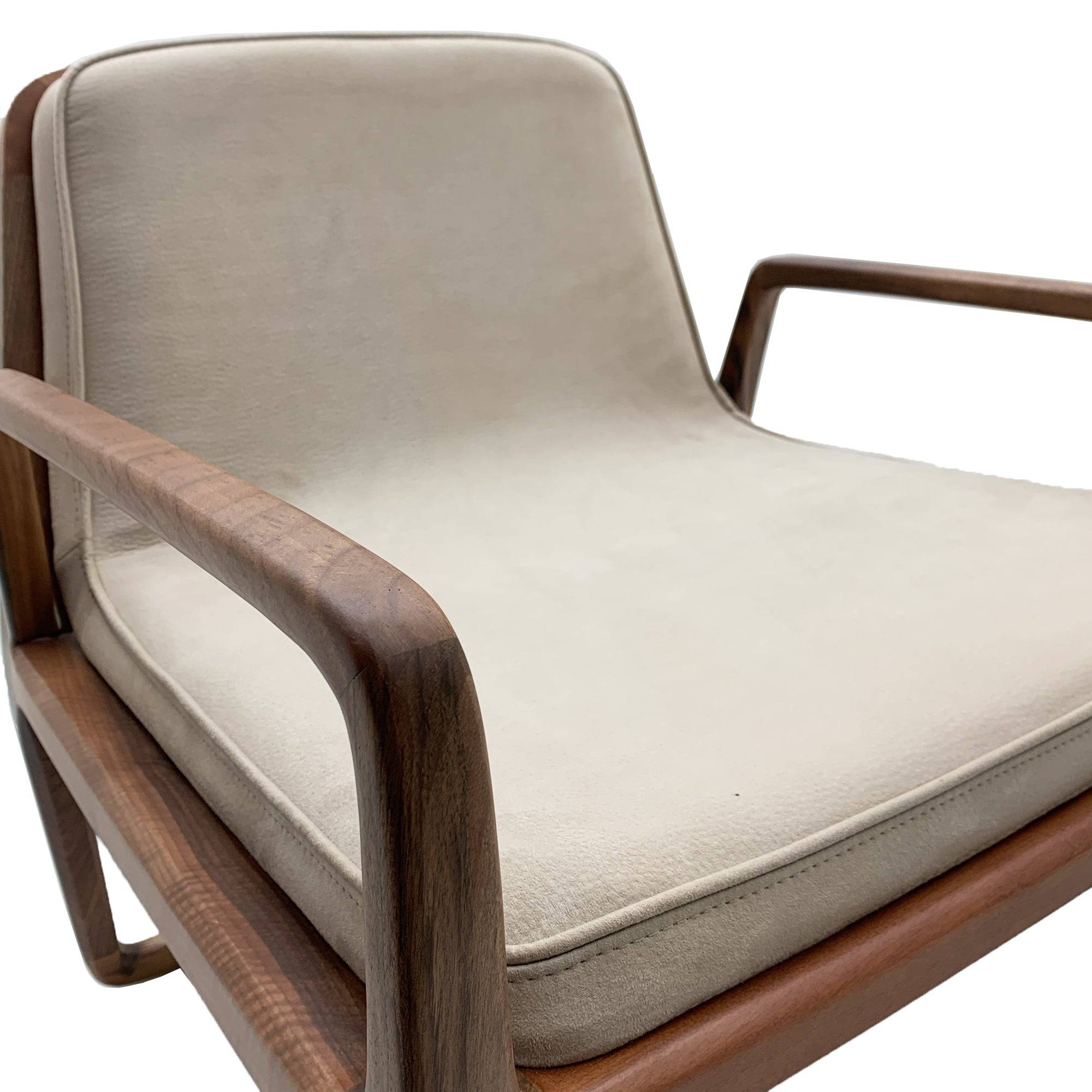 Loft Solid Wood Lounge Chair Loft-Beige -  Lounge Chairs | كرسي صالة من الخشب الصلب من لوفت - ebarza Furniture UAE | Shop Modern Furniture in Abu Dhabi & Dubai - مفروشات ايبازرا في الامارات | تسوق اثاث عصري وديكورات مميزة في دبي وابوظبي