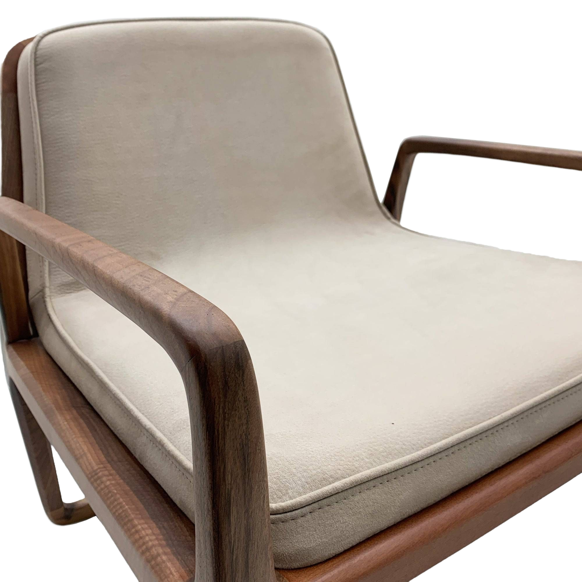 Loft Solid Wood Lounge Chair Loft-Beige -  Lounge Chairs - ebarza Furniture UAE | Shop Modern Furniture in Abu Dhabi & Dubai - مفروشات ايبازرا في الامارات | تسوق اثاث عصري وديكورات مميزة في دبي وابوظبي