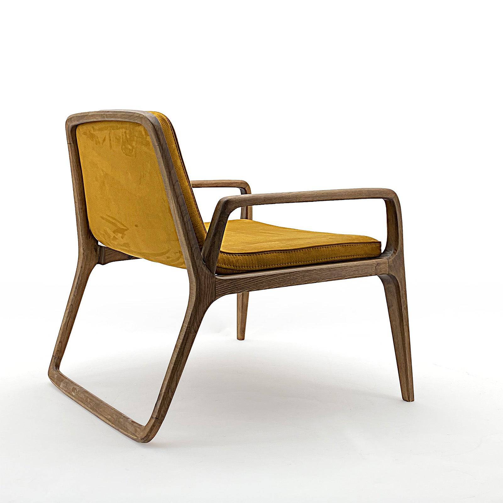 Loft Solid Wood Lounge Chair   Loft-Y-001 -  Lounge Chairs | كرسي صالة من الخشب الصلب من لوفت - ebarza Furniture UAE | Shop Modern Furniture in Abu Dhabi & Dubai - مفروشات ايبازرا في الامارات | تسوق اثاث عصري وديكورات مميزة في دبي وابوظبي