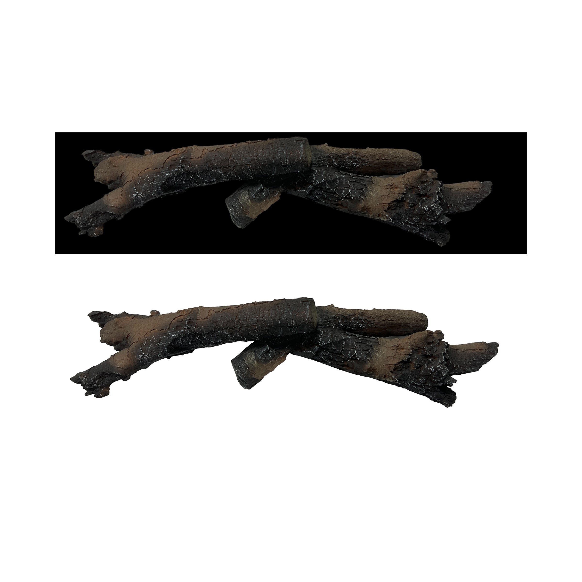 Long charcoal-colored C-700 home decor figurine by BEACON, 70cm tall, with sleek modern design in natural charcoal finish.