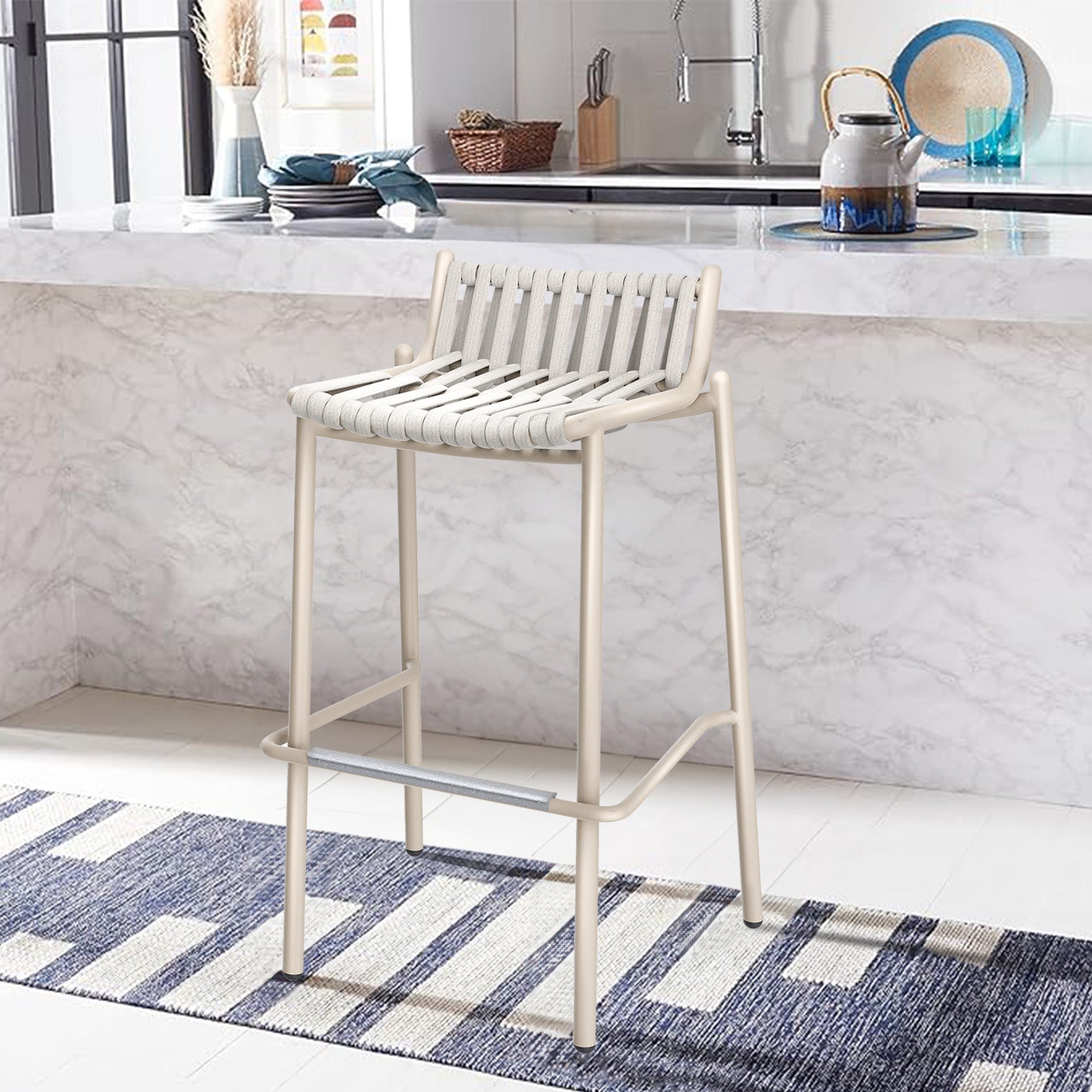 Loop Indoor/Outdoor Barstool - KC8604N17ROP -  Bar Stools - ebarza Furniture UAE | Shop Modern Furniture in Abu Dhabi & Dubai - مفروشات ايبازرا في الامارات | تسوق اثاث عصري وديكورات مميزة في دبي وابوظبي