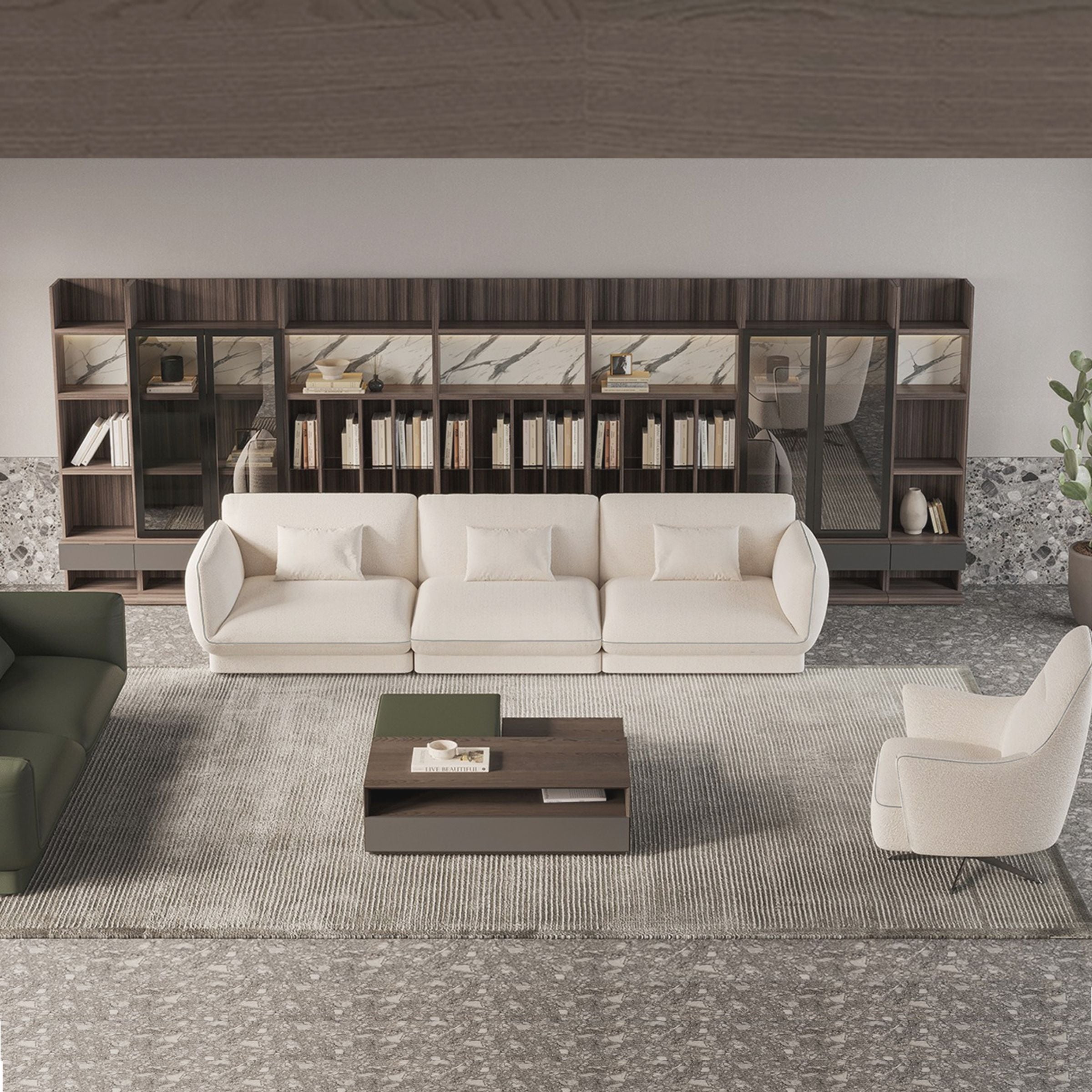 Loretta Left Arm Dual (Double) Module YOLRTA-DMLA -  Sofas - ebarza Furniture UAE | Shop Modern Furniture in Abu Dhabi & Dubai - مفروشات ايبازرا في الامارات | تسوق اثاث عصري وديكورات مميزة في دبي وابوظبي