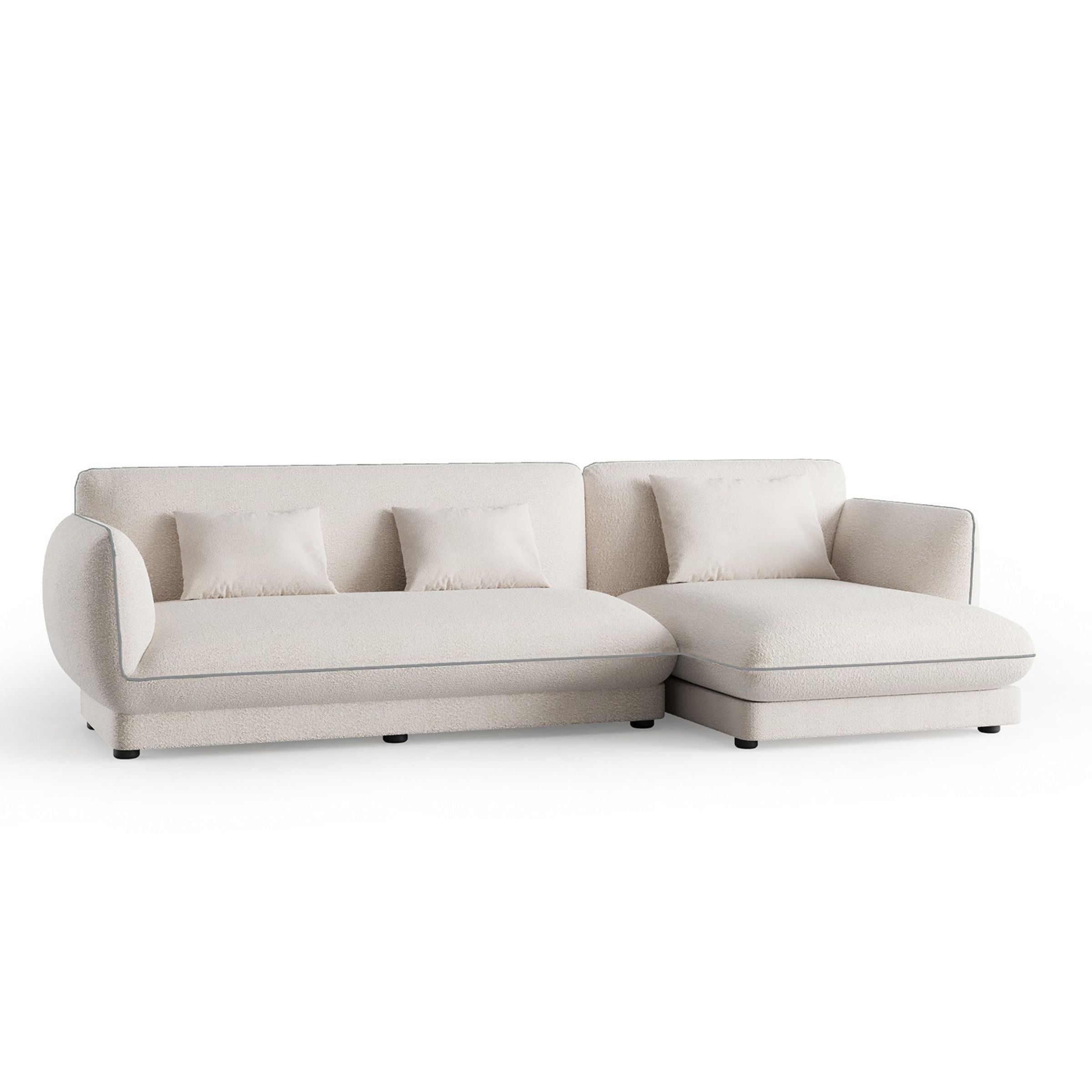 Loretta Right Arm Dual (Double) Module YOLRTA-DMRA -  Sofas - ebarza Furniture UAE | Shop Modern Furniture in Abu Dhabi & Dubai - مفروشات ايبازرا في الامارات | تسوق اثاث عصري وديكورات مميزة في دبي وابوظبي