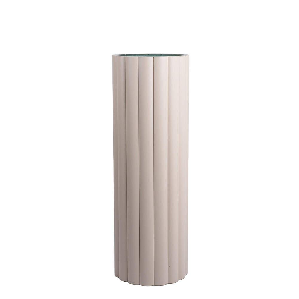LOTUS FULL ALUMINIUM PLANTER H (XL) KH8602H51ALU -XL -  Planter Boxes - ebarza Furniture UAE | Shop Modern Furniture in Abu Dhabi & Dubai - مفروشات ايبازرا في الامارات | تسوق اثاث عصري وديكورات مميزة في دبي وابوظبي