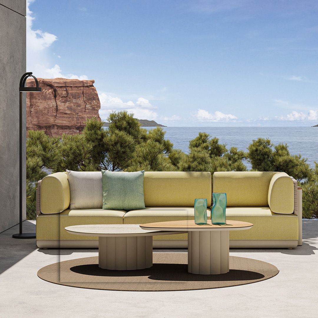 Pre-order 65 Days Delivery Lotus Outdoor Coffee Table KT8602H63CER-Ceramic -  Outdoor Tables - ebarza Furniture UAE | Shop Modern Furniture in Abu Dhabi & Dubai - مفروشات ايبازرا في الامارات | تسوق اثاث عصري وديكورات مميزة في دبي وابوظبي