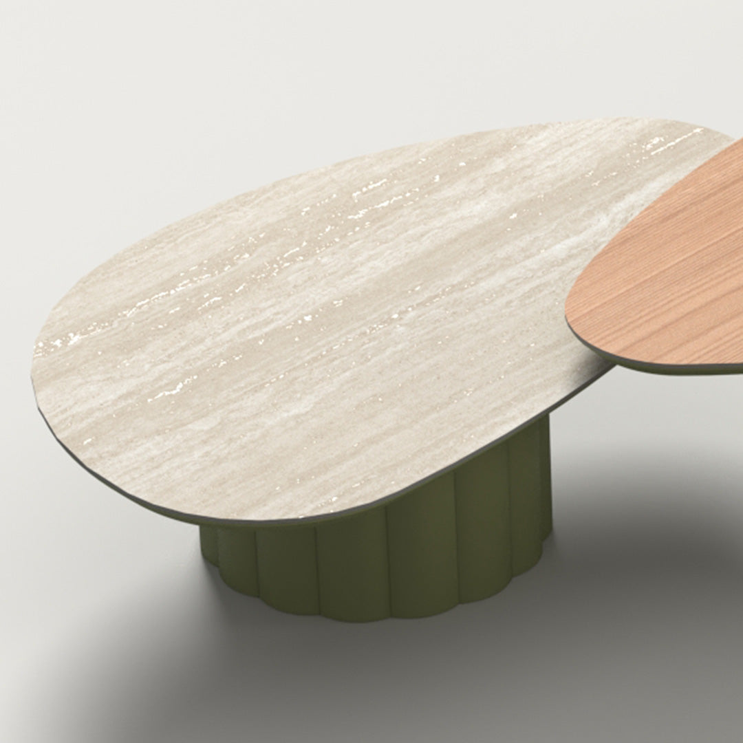 BEACON Lotus outdoor coffee table KT8602H63CER with ceramic top, modern design, perfect for outdoor living spaces.