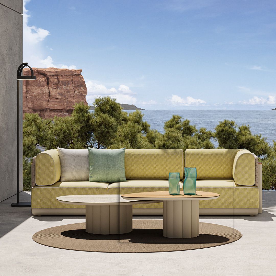 Lotus Outdoor Coffee Table KT8602H63HPL-High -  Outdoor Tables - ebarza Furniture UAE | Shop Modern Furniture in Abu Dhabi & Dubai - مفروشات ايبازرا في الامارات | تسوق اثاث عصري وديكورات مميزة في دبي وابوظبي