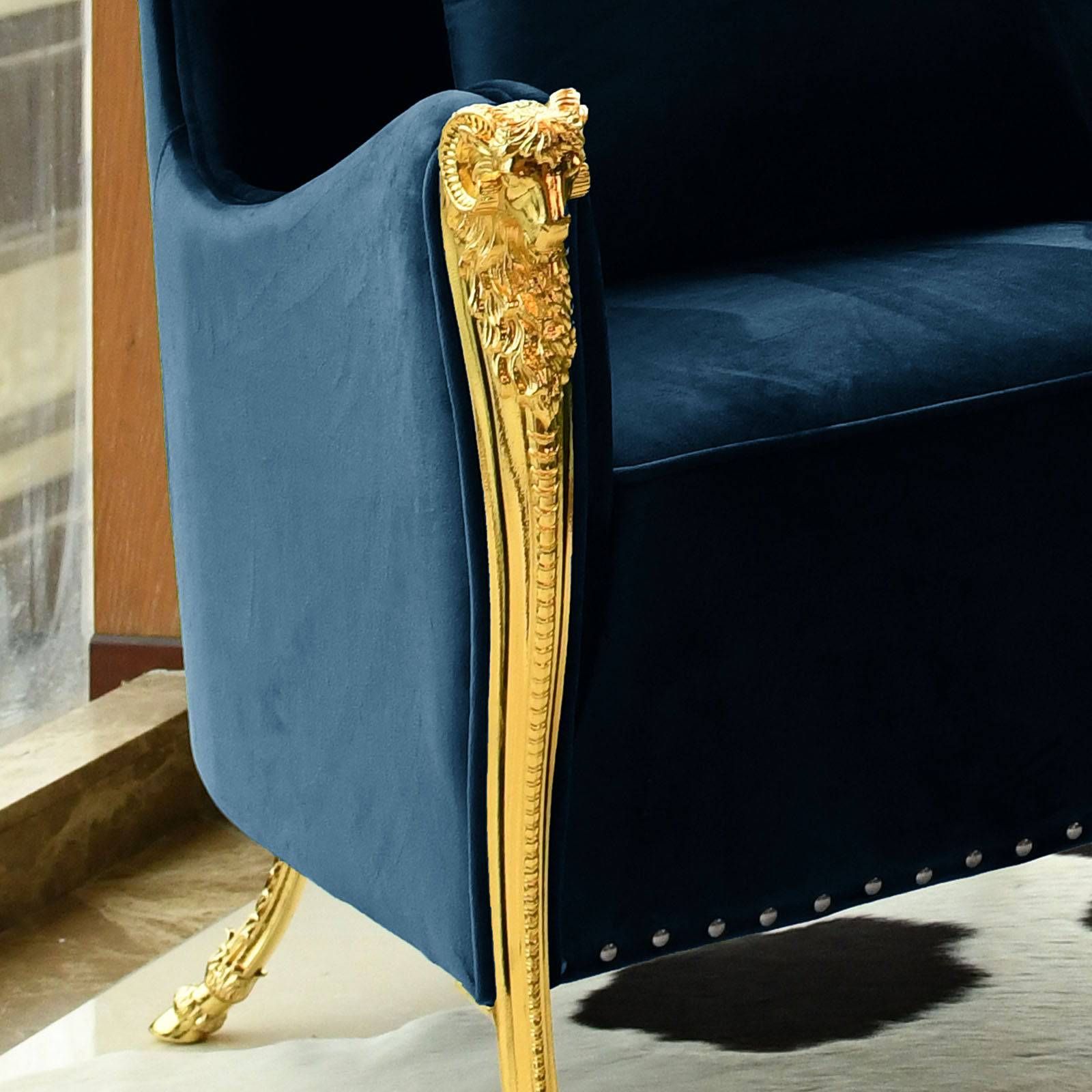 Louis Lounge Chair Tg-426-B -  Lounge Chairs | كرسي صالة لويس - ebarza Furniture UAE | Shop Modern Furniture in Abu Dhabi & Dubai - مفروشات ايبازرا في الامارات | تسوق اثاث عصري وديكورات مميزة في دبي وابوظبي