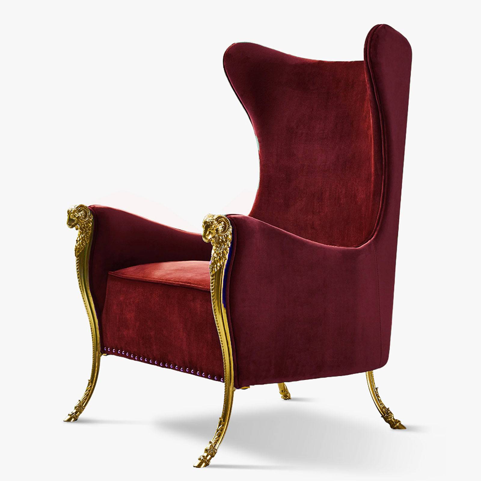 Louis Lounge Chair Tg-426-R -  Lounge Chairs | كرسي صالة لويس - ebarza Furniture UAE | Shop Modern Furniture in Abu Dhabi & Dubai - مفروشات ايبازرا في الامارات | تسوق اثاث عصري وديكورات مميزة في دبي وابوظبي
