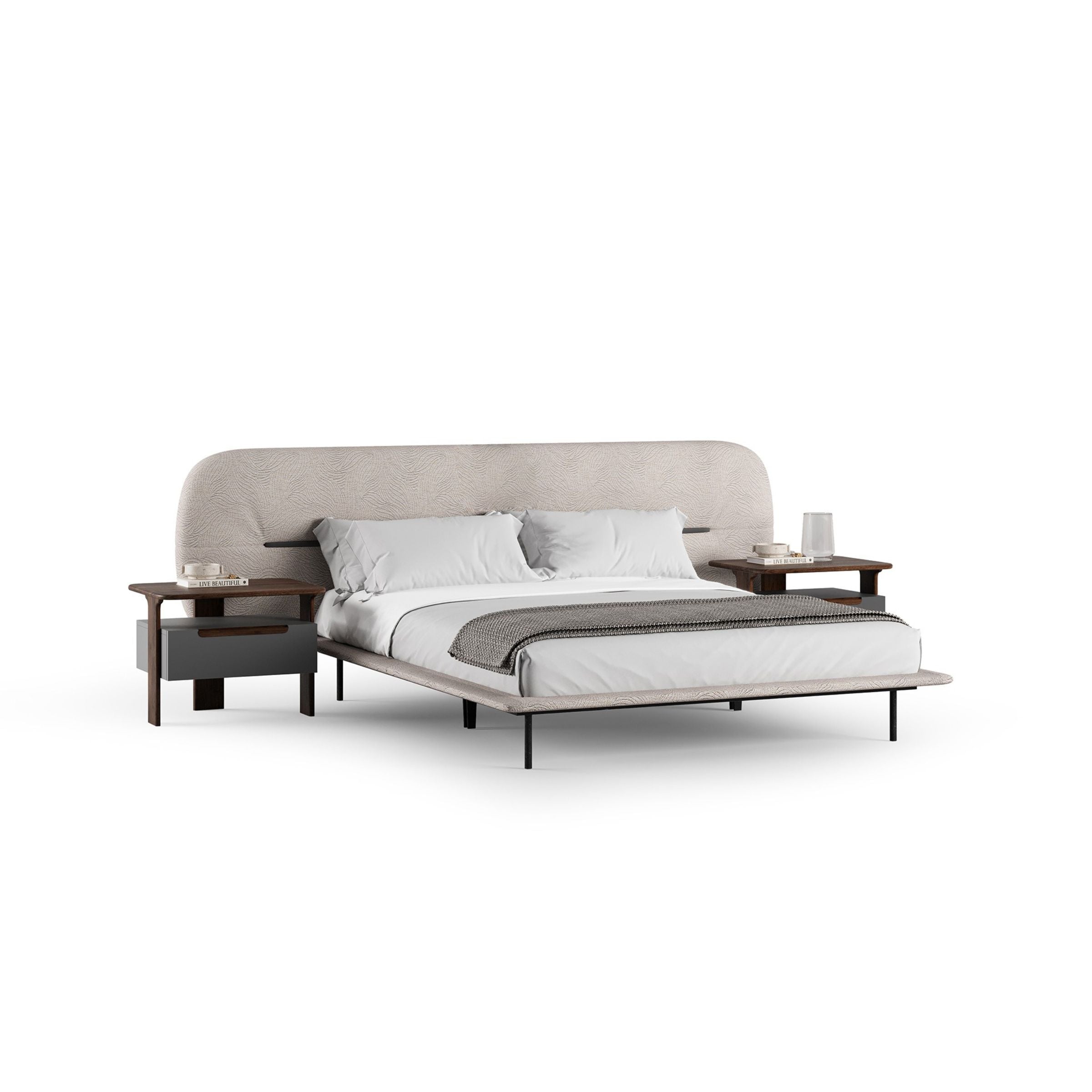 Pre-order 25 Days Delivery Lova Kingsize Bedstead 180cm YOLVA-BG -  Bedsteads - ebarza Furniture UAE | Shop Modern Furniture in Abu Dhabi & Dubai - مفروشات ايبازرا في الامارات | تسوق اثاث عصري وديكورات مميزة في دبي وابوظبي