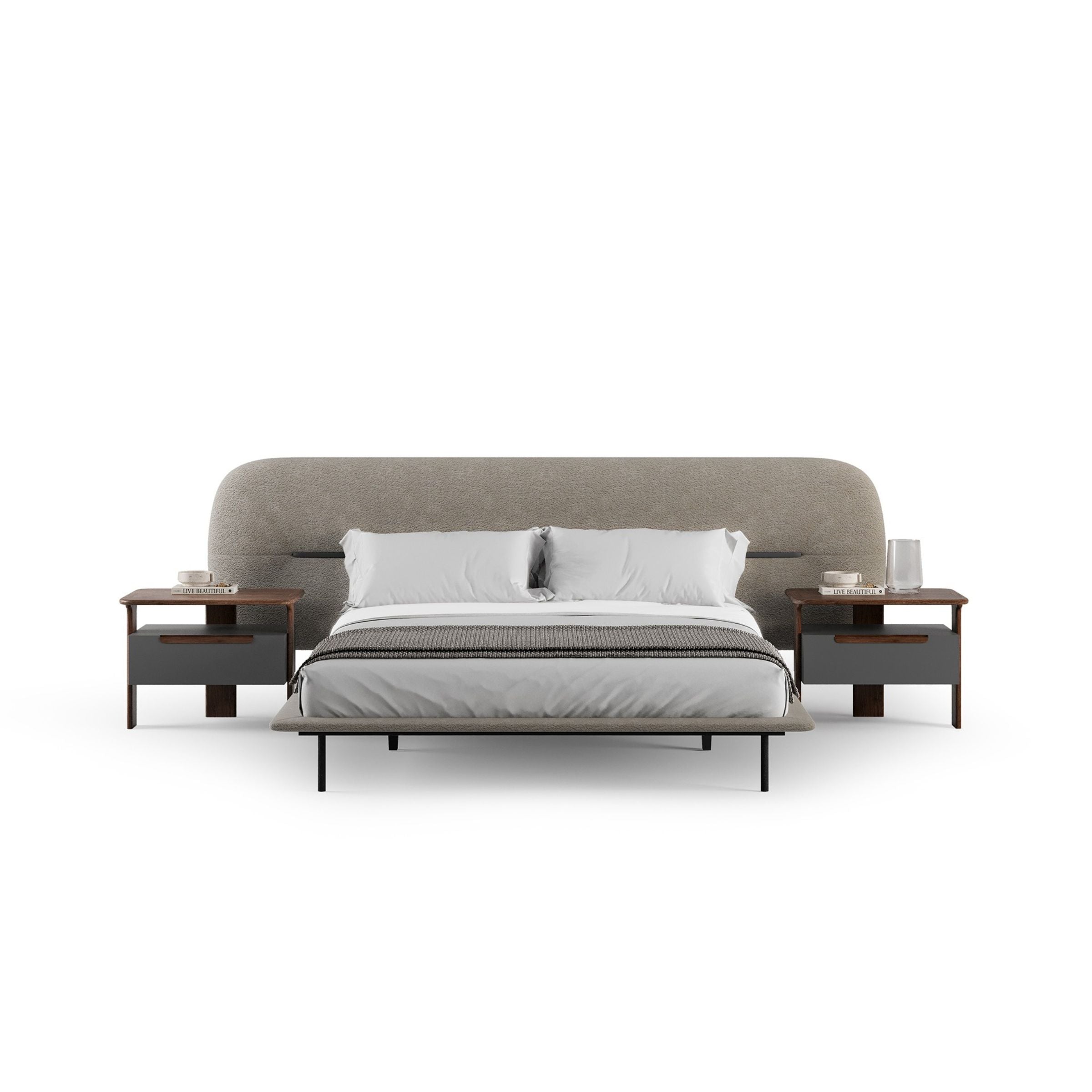 Pre-order 25 Days Delivery Lova Kingsize Bedstead 180cm YOLVA-BG -  Bedsteads - ebarza Furniture UAE | Shop Modern Furniture in Abu Dhabi & Dubai - مفروشات ايبازرا في الامارات | تسوق اثاث عصري وديكورات مميزة في دبي وابوظبي