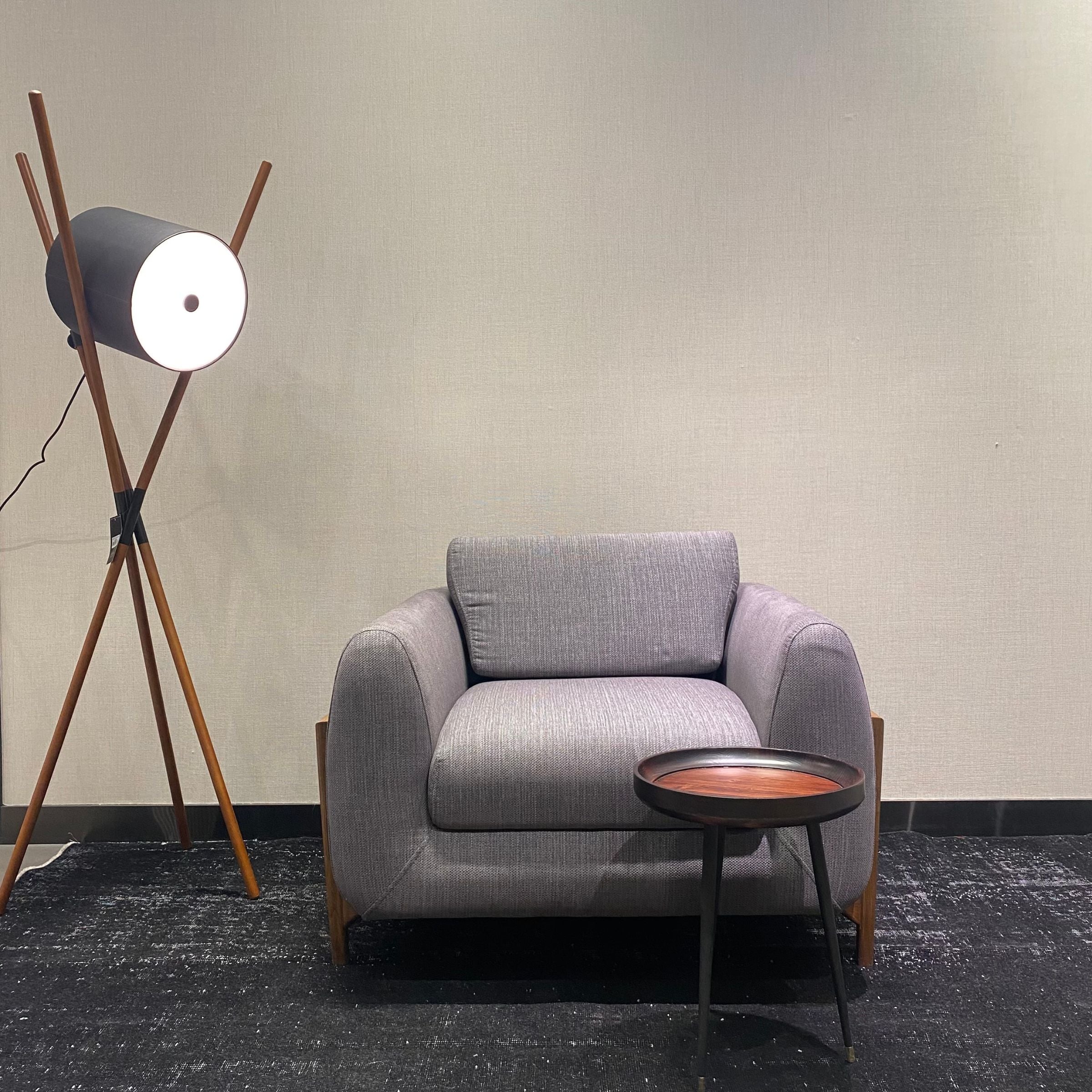 Lucca Kristal Lounge Chair Grey KRSTL-LUDARC-Grey -  Lounge Chairs - ebarza Furniture UAE | Shop Modern Furniture in Abu Dhabi & Dubai - مفروشات ايبازرا في الامارات | تسوق اثاث عصري وديكورات مميزة في دبي وابوظبي