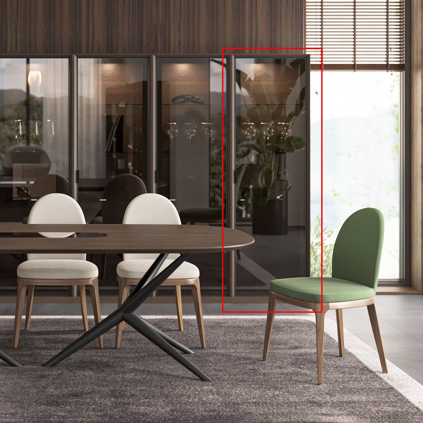 Luis Wall Unit Glass Module Luis-Glass -  Cabinets | خزانة حائط من الزجاج - ebarza Furniture UAE | Shop Modern Furniture in Abu Dhabi & Dubai - مفروشات ايبازرا في الامارات | تسوق اثاث عصري وديكورات مميزة في دبي وابوظبي