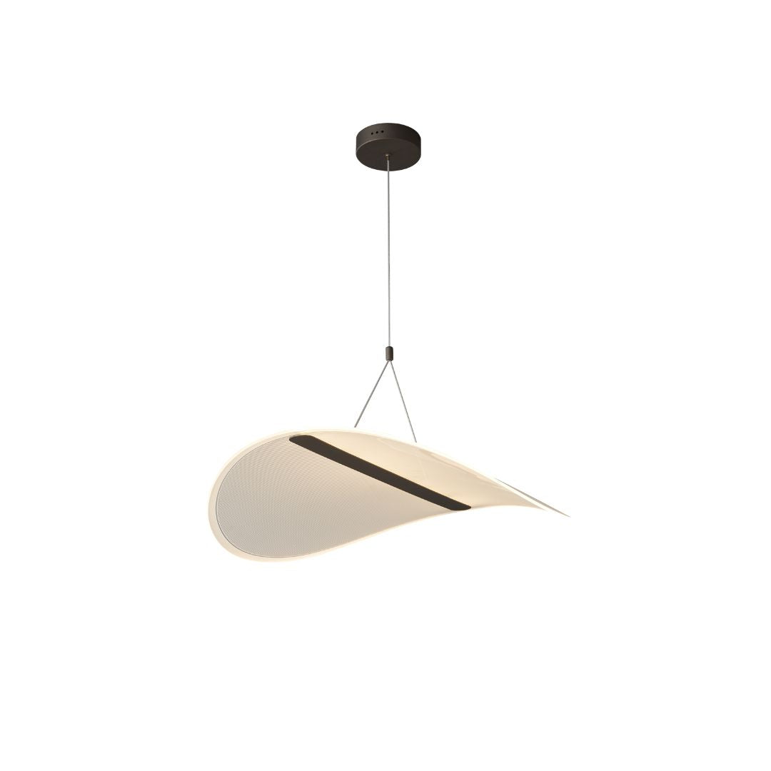 BEACON Luminary Pendant Lamp MA06082PB-001-80 with sleek metallic finish, modern design, hanging from ceiling in well-lit room